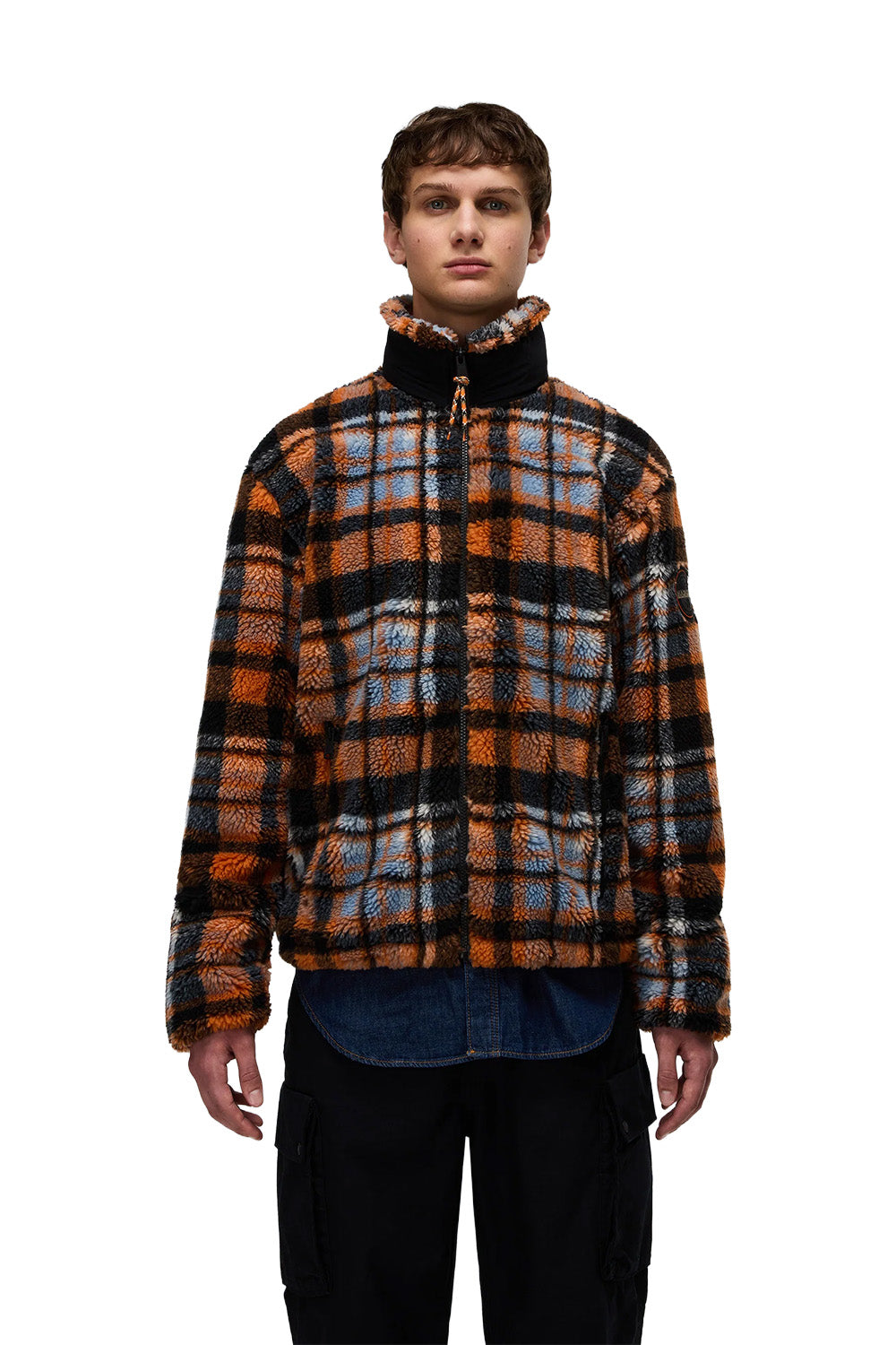 Montepiana Relaxed Fit Fermuarlı Peluş Mont - 4