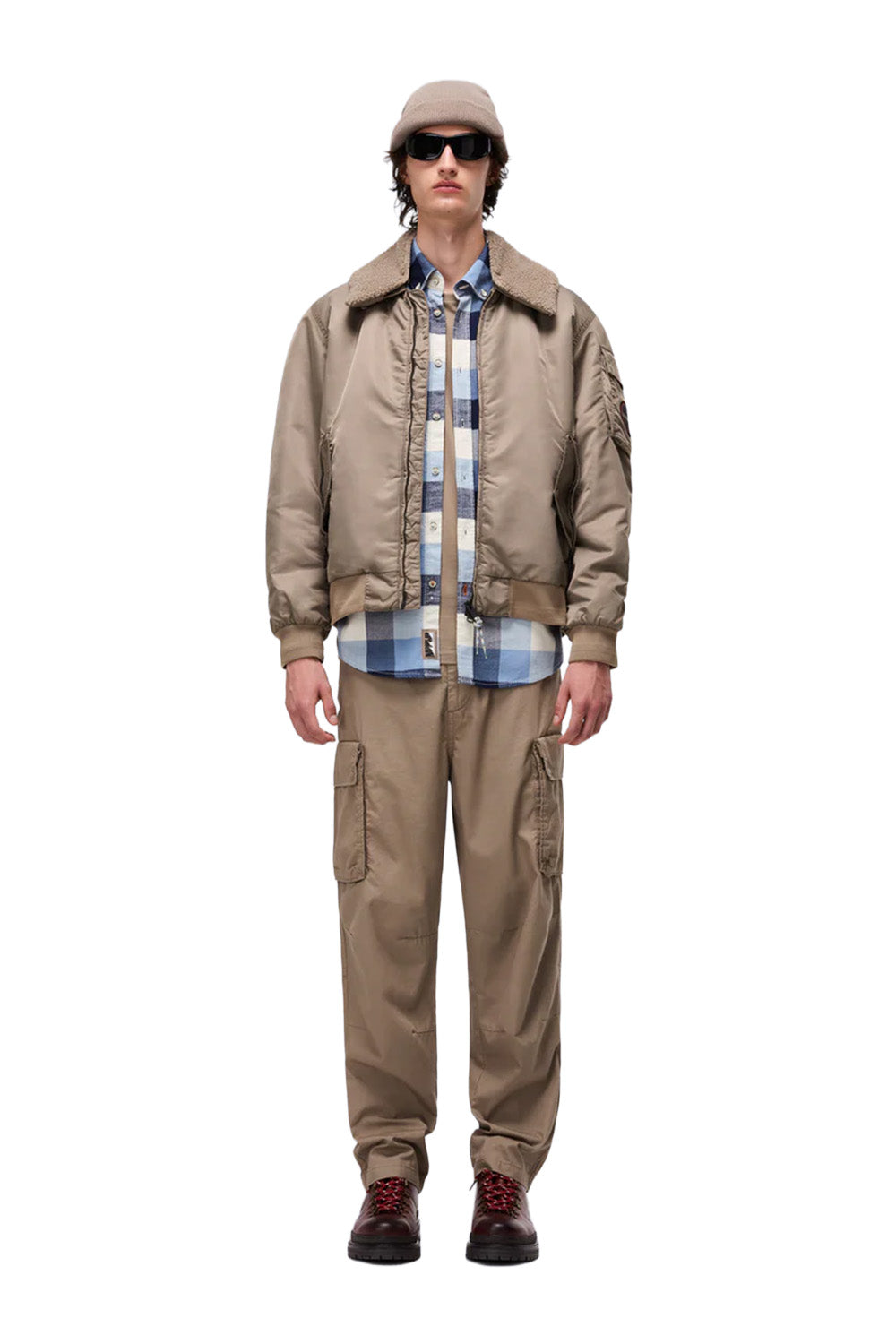 Napapijri-Nemes Fallen Rock Erkek Haki Bomber Mont-Mont-5-Milagron.com