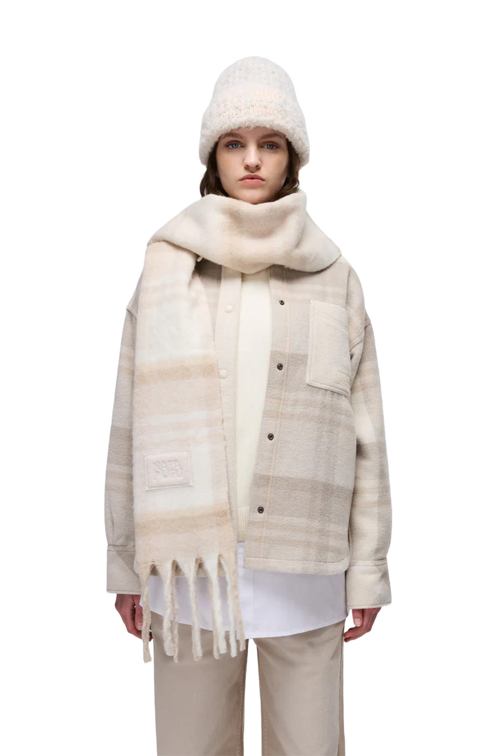 Napapijri-Penia Scarf Bej Kadın Atkı-Atkı-2-Milagron.com