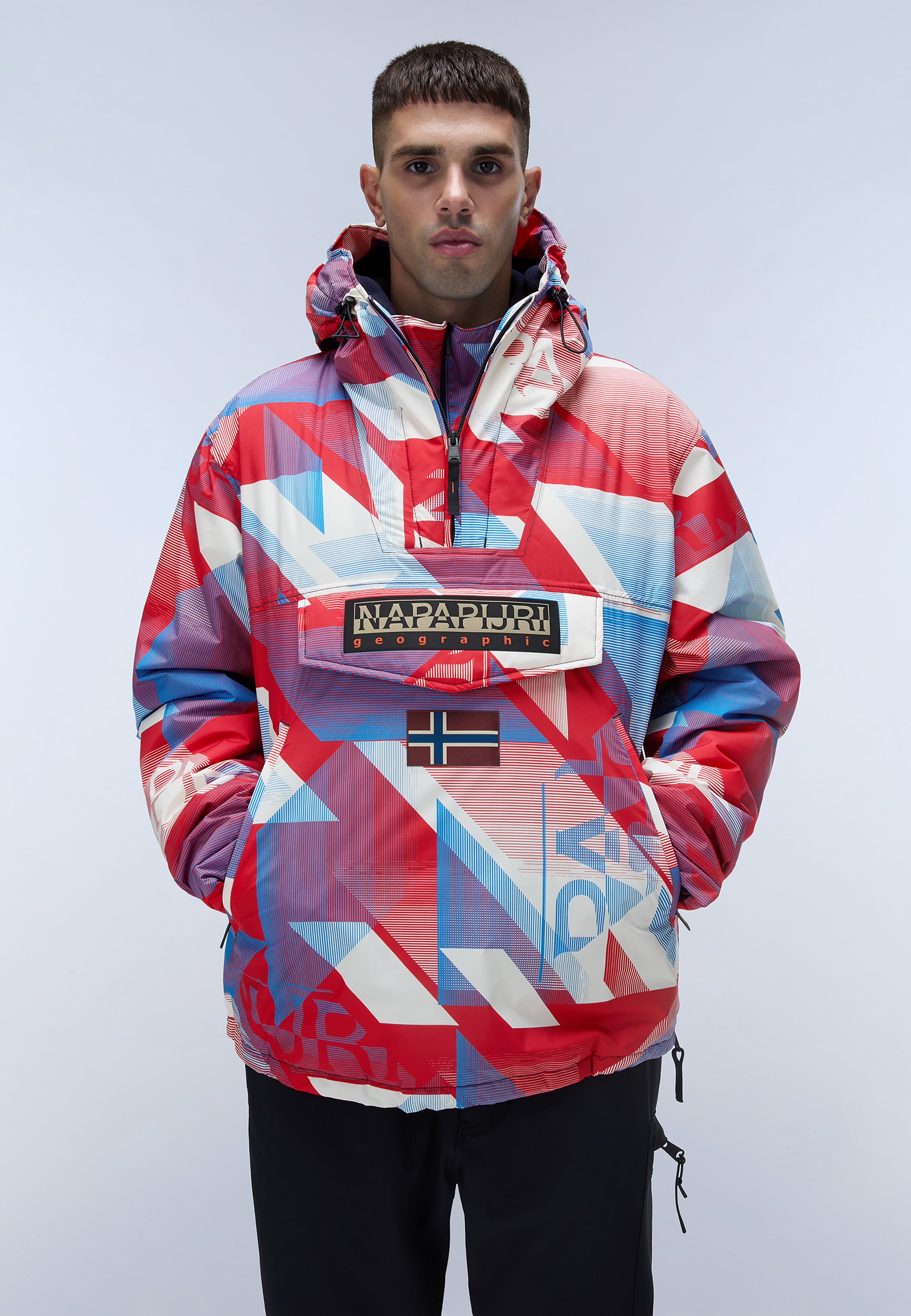 Napapijri-Rainforest Next Aop Geometric Fcc-Yağmurluk-3-Milagron.com