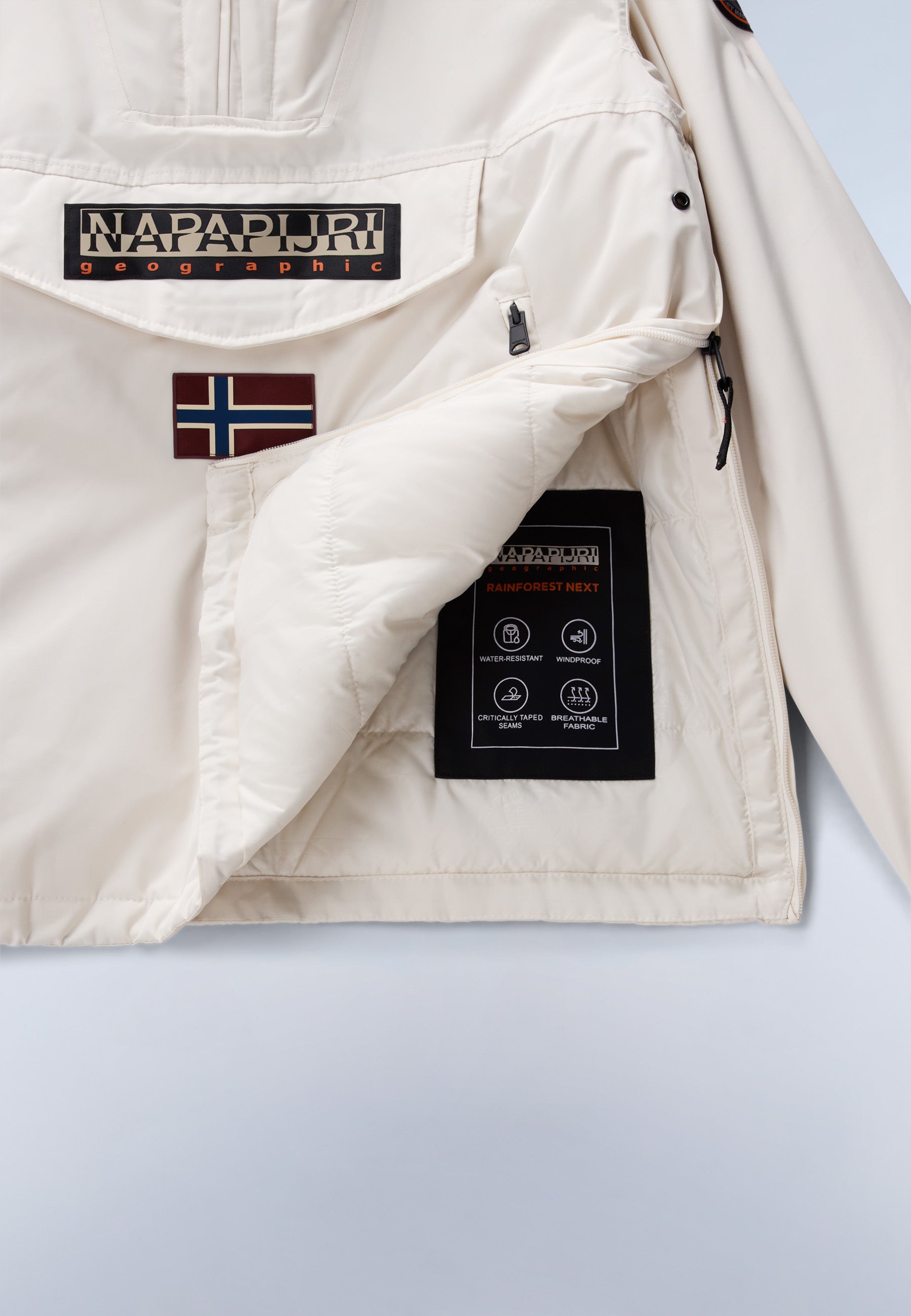 Napapijri-Rainforest Next Beige Dimity Bej Mont-Mont-10-Milagron.com