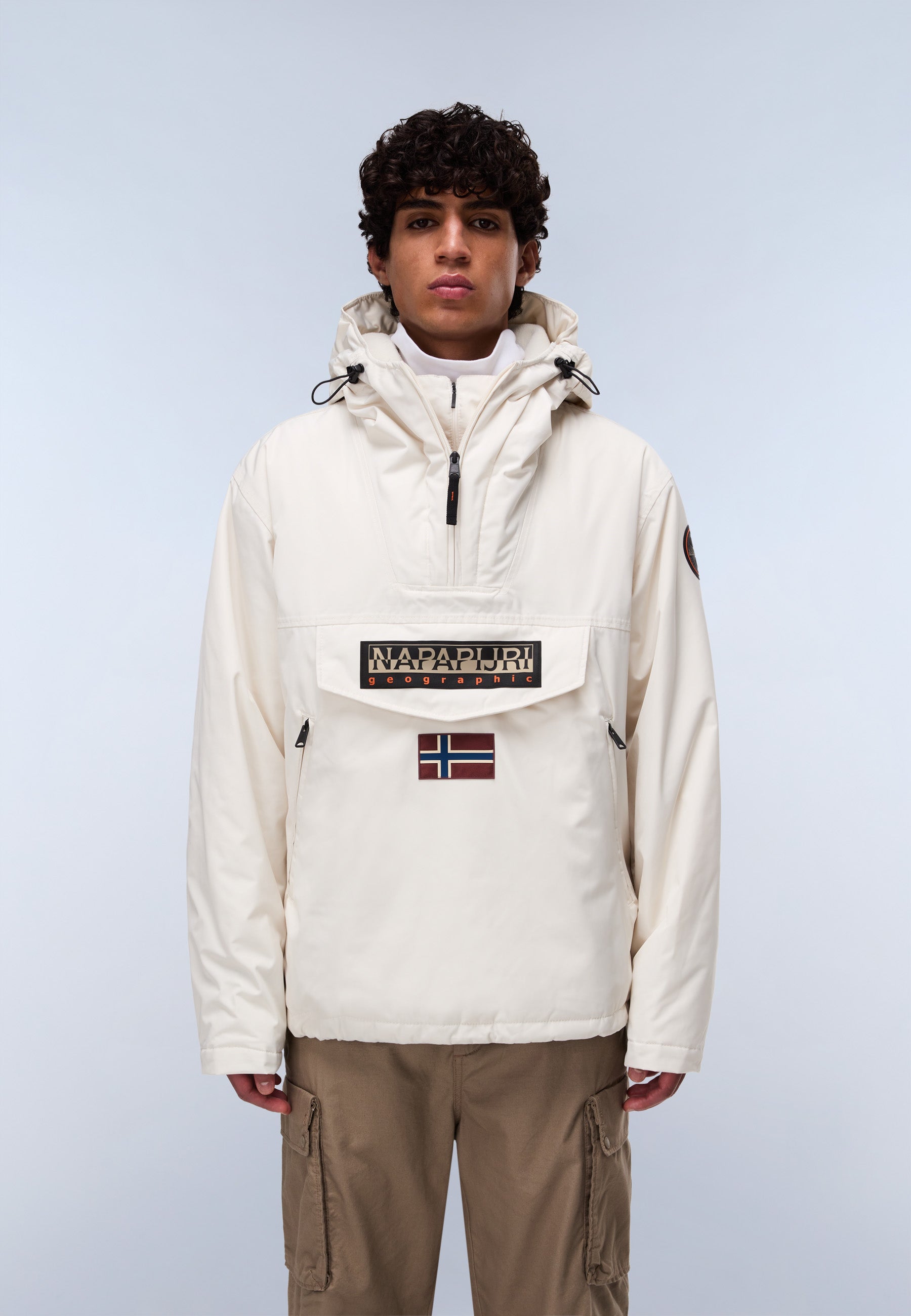 Napapijri-Rainforest Next Beige Dimity Bej Mont-Mont-8-Milagron.com