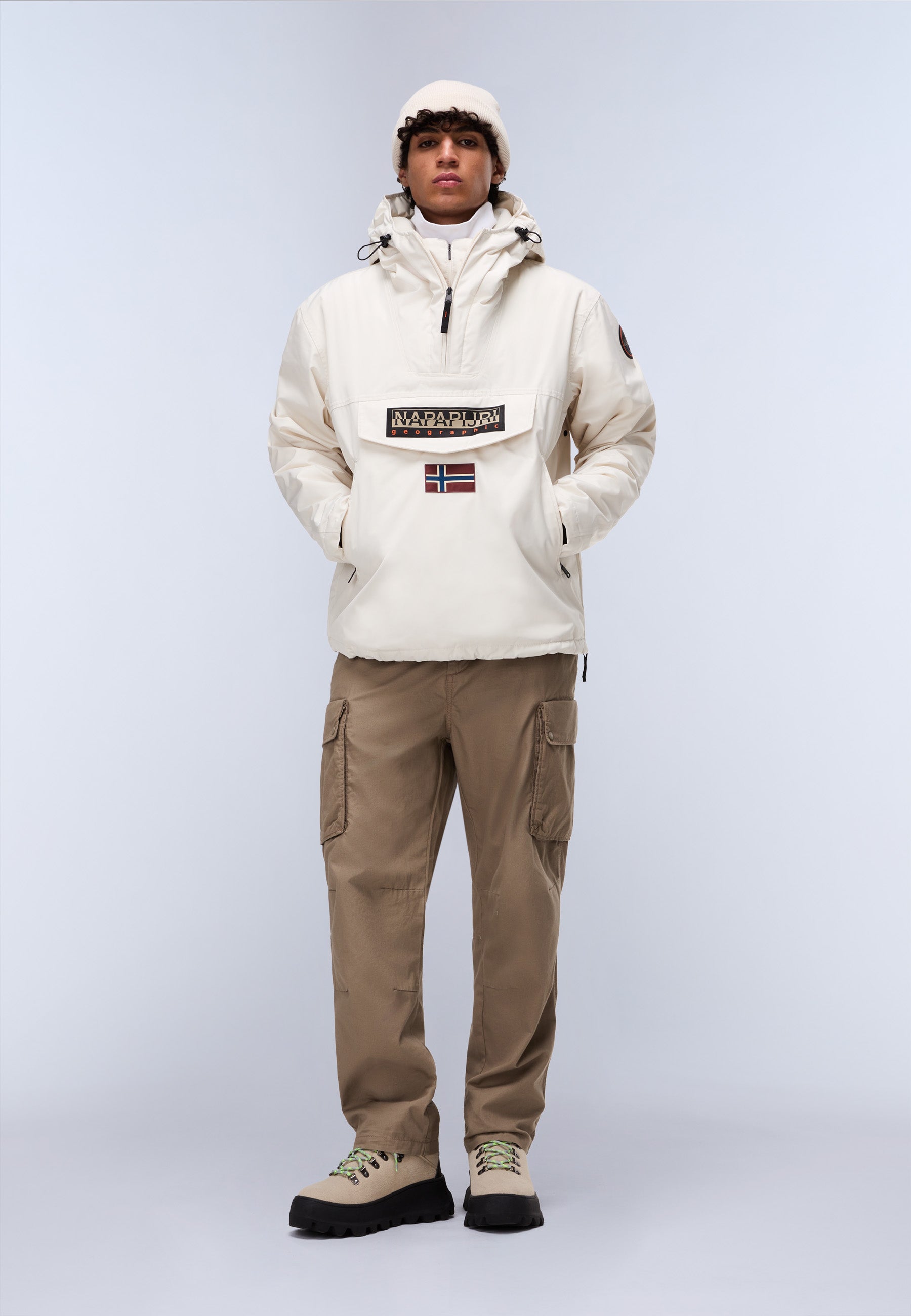 Napapijri-Rainforest Next Beige Dimity Bej Mont-Mont-9-Milagron.com