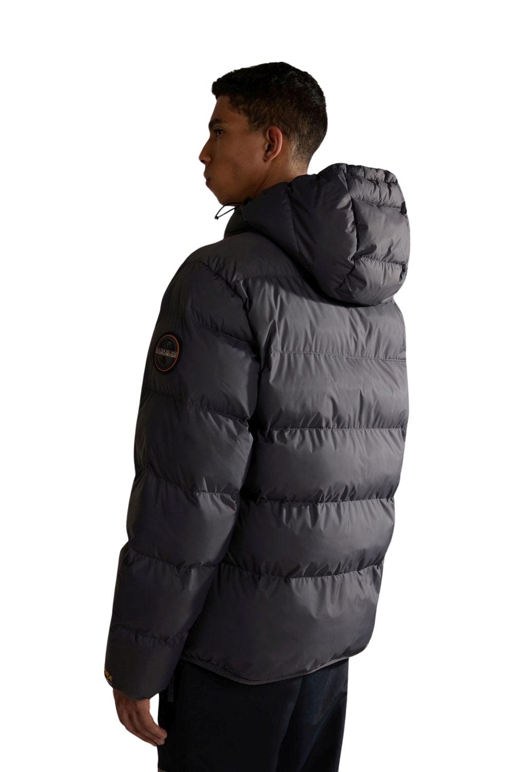 Napapijri-Rainforest OP WI PUF Dark Grey Solid-Yağmurluk-2-Milagron.com