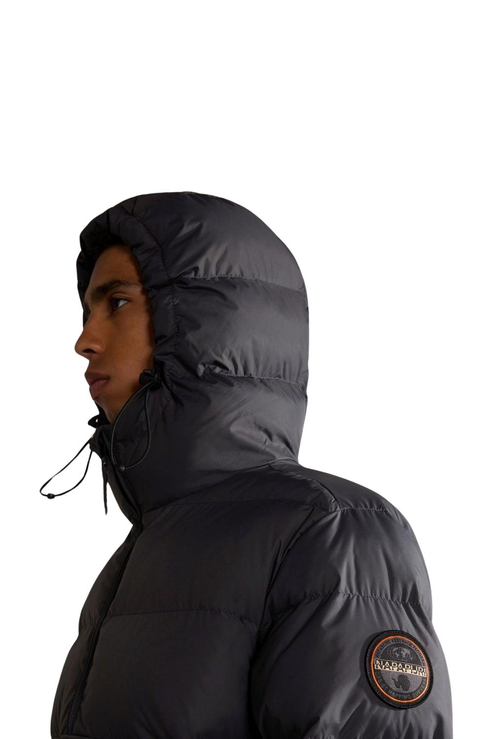 Napapijri-Rainforest OP WI PUF Dark Grey Solid-Yağmurluk-3-Milagron.com