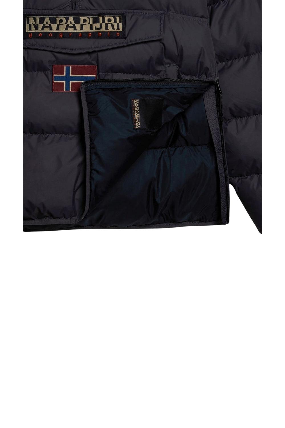 Napapijri-Rainforest OP WI PUF Dark Grey Solid-Yağmurluk-6-Milagron.com