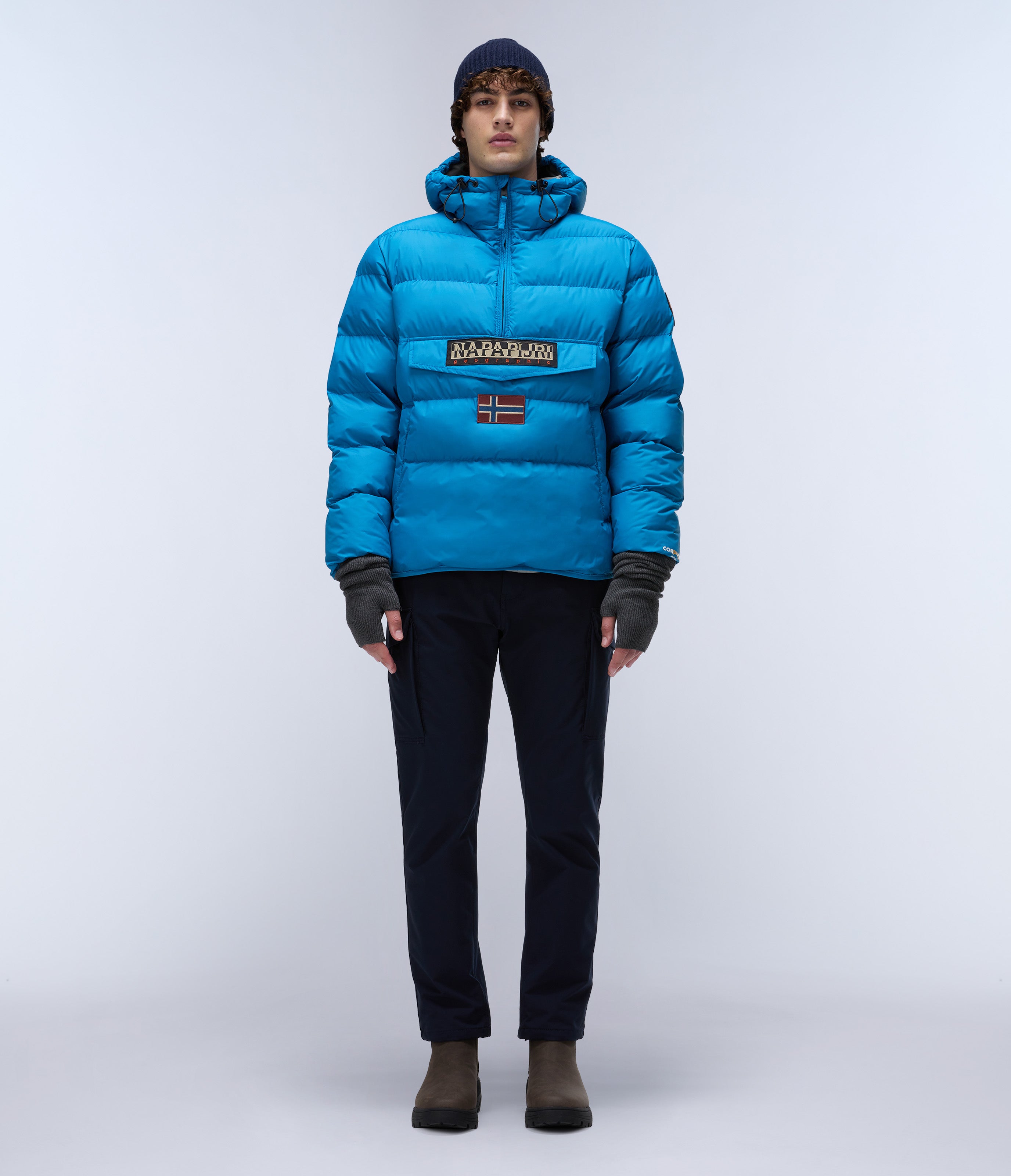 Napapijri-Rainforest Op Wi Puf Blue Sapphire-Yağmurluk-4-Milagron.com