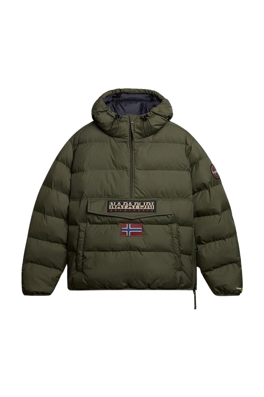 Napapijri-Raınforest Op Wi Puf Green Depths-Yağmurluk-1-Milagron.com