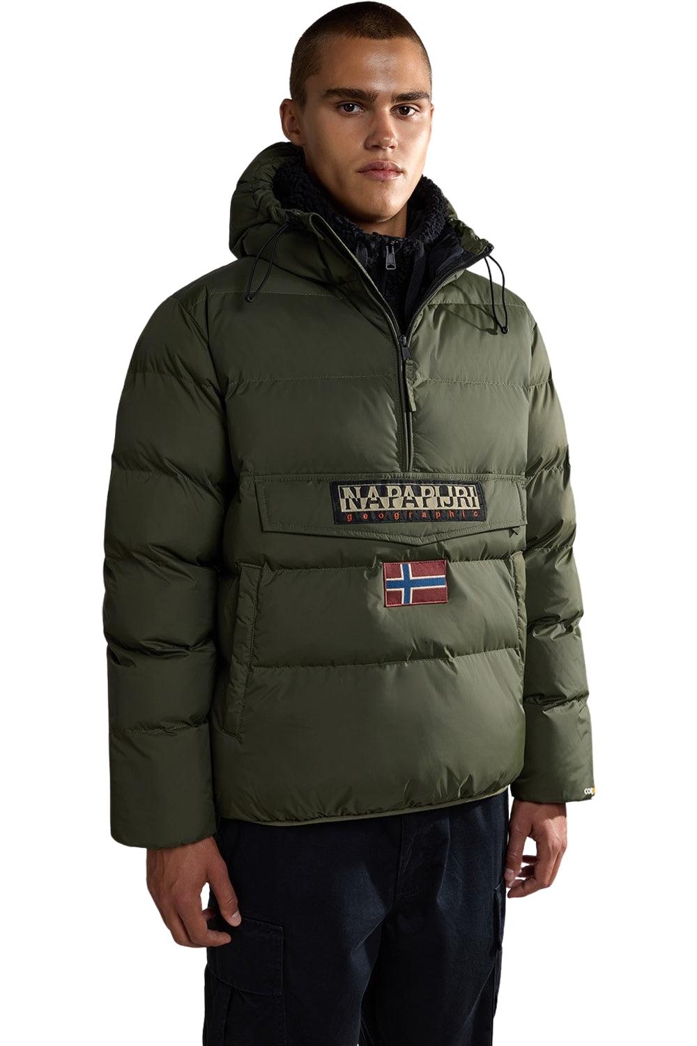 Napapijri-Raınforest Op Wi Puf Green Depths-Yağmurluk-2-Milagron.com