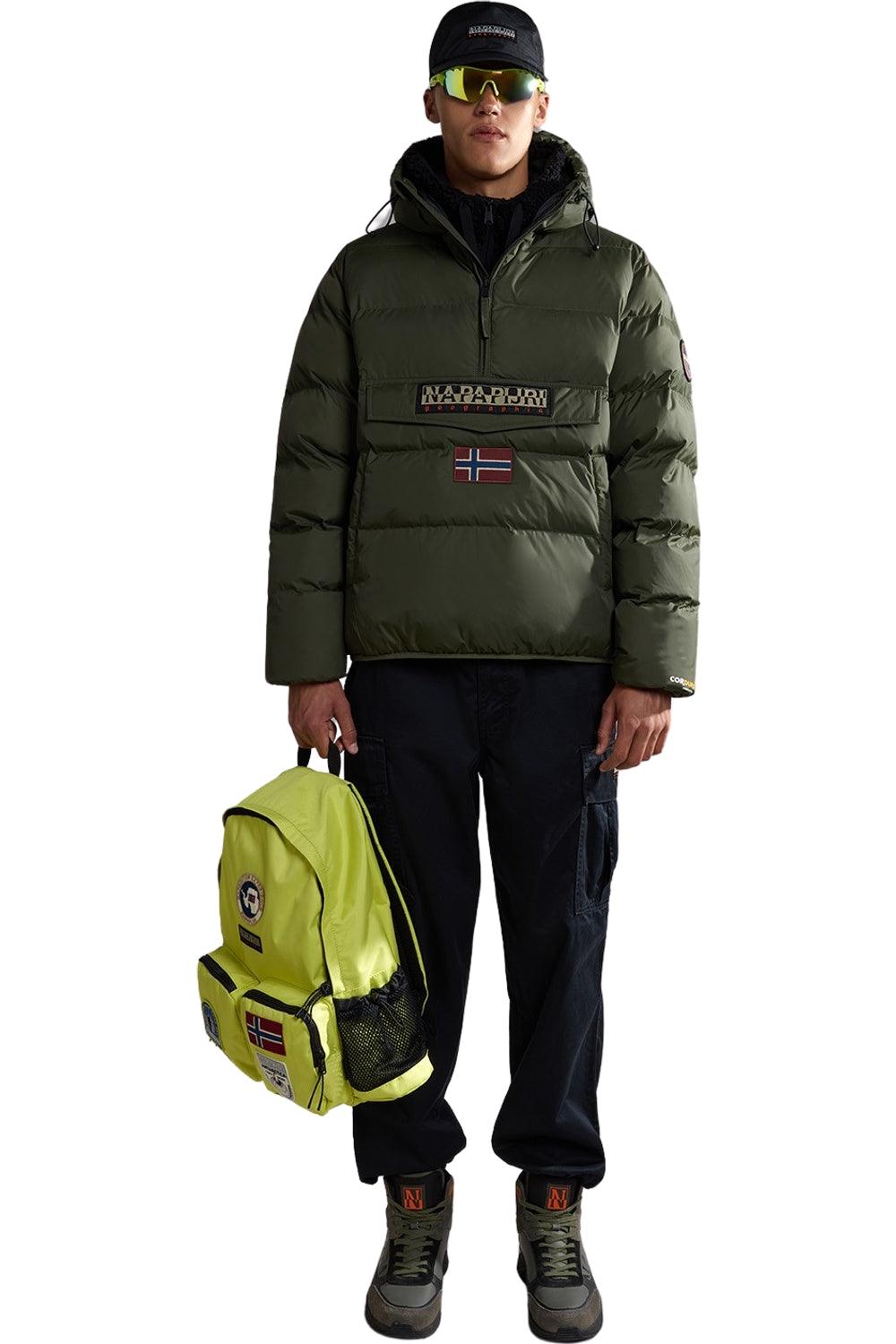 Napapijri-Raınforest Op Wi Puf Green Depths-Yağmurluk-5-Milagron.com