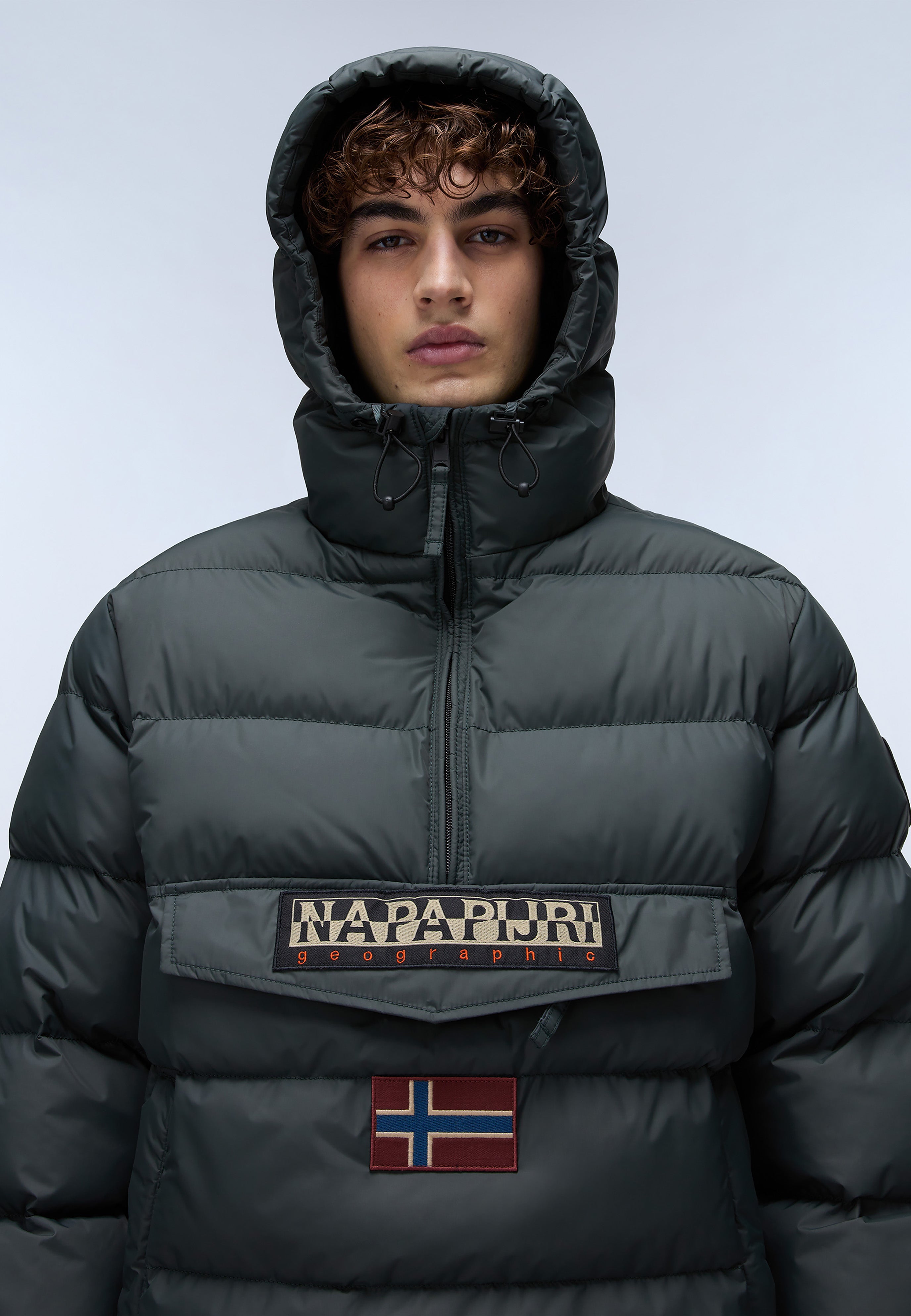 Napapijri-Rainforest Op Wi Puf Green Urban-Yağmurluk-3-Milagron.com