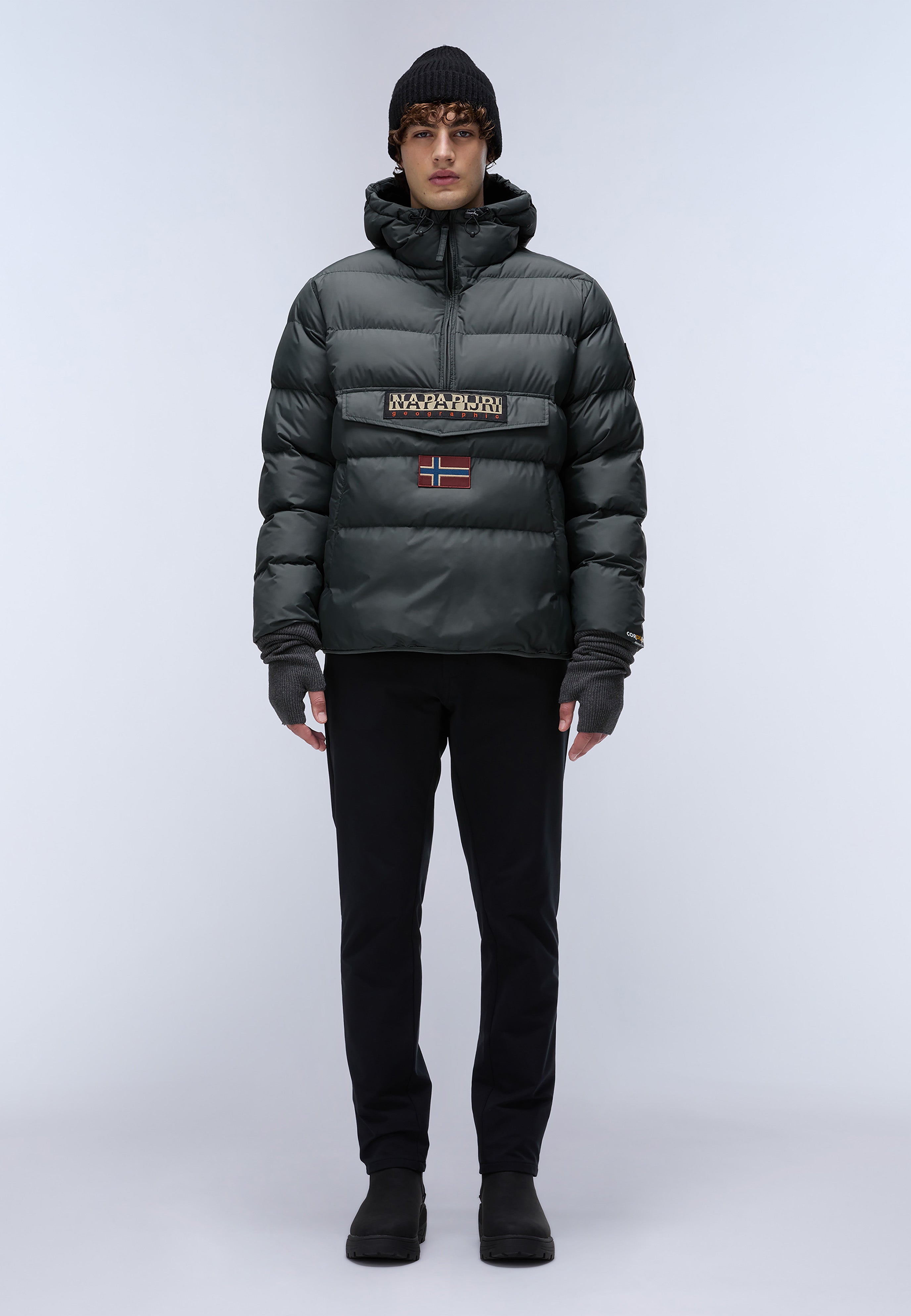 Napapijri-Rainforest Op Wi Puf Green Urban-Yağmurluk-4-Milagron.com