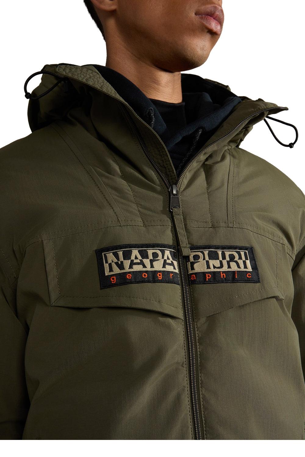 Napapijri-Rainforest Open Wi Green Depths-Yağmurluk-4-Milagron.com