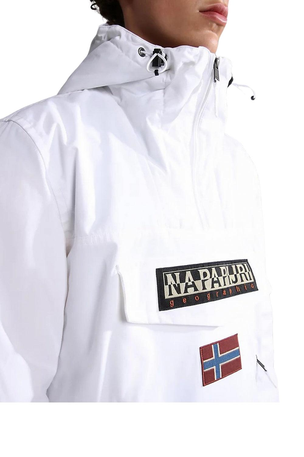 Napapijri-Rainforest Pocket 2 Bright White-Yağmurluk-5-Milagron.com