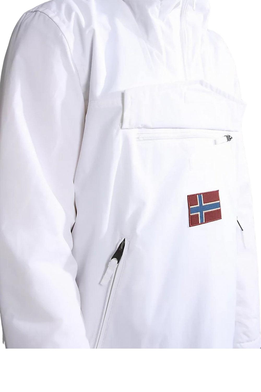 Napapijri-Rainforest Pocket 2 Bright White-Yağmurluk-6-Milagron.com