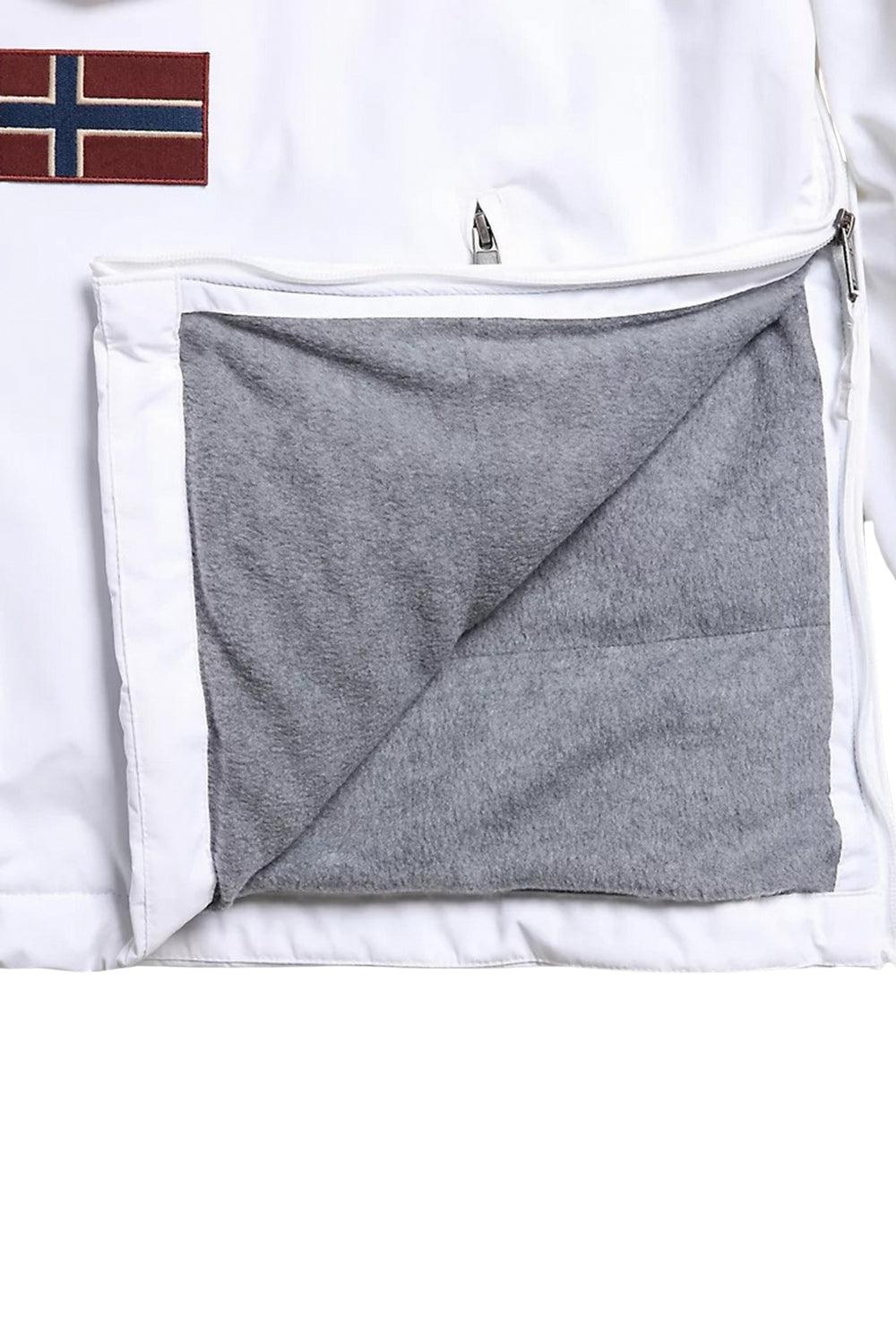 Napapijri-Rainforest Pocket 2 Bright White-Yağmurluk-7-Milagron.com