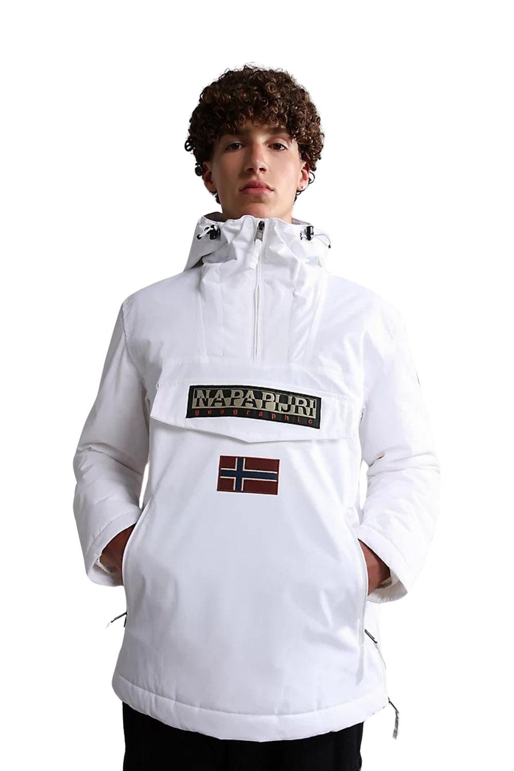 Napapijri-Rainforest Pocket 2 Bright White-Yağmurluk-9-Milagron.com