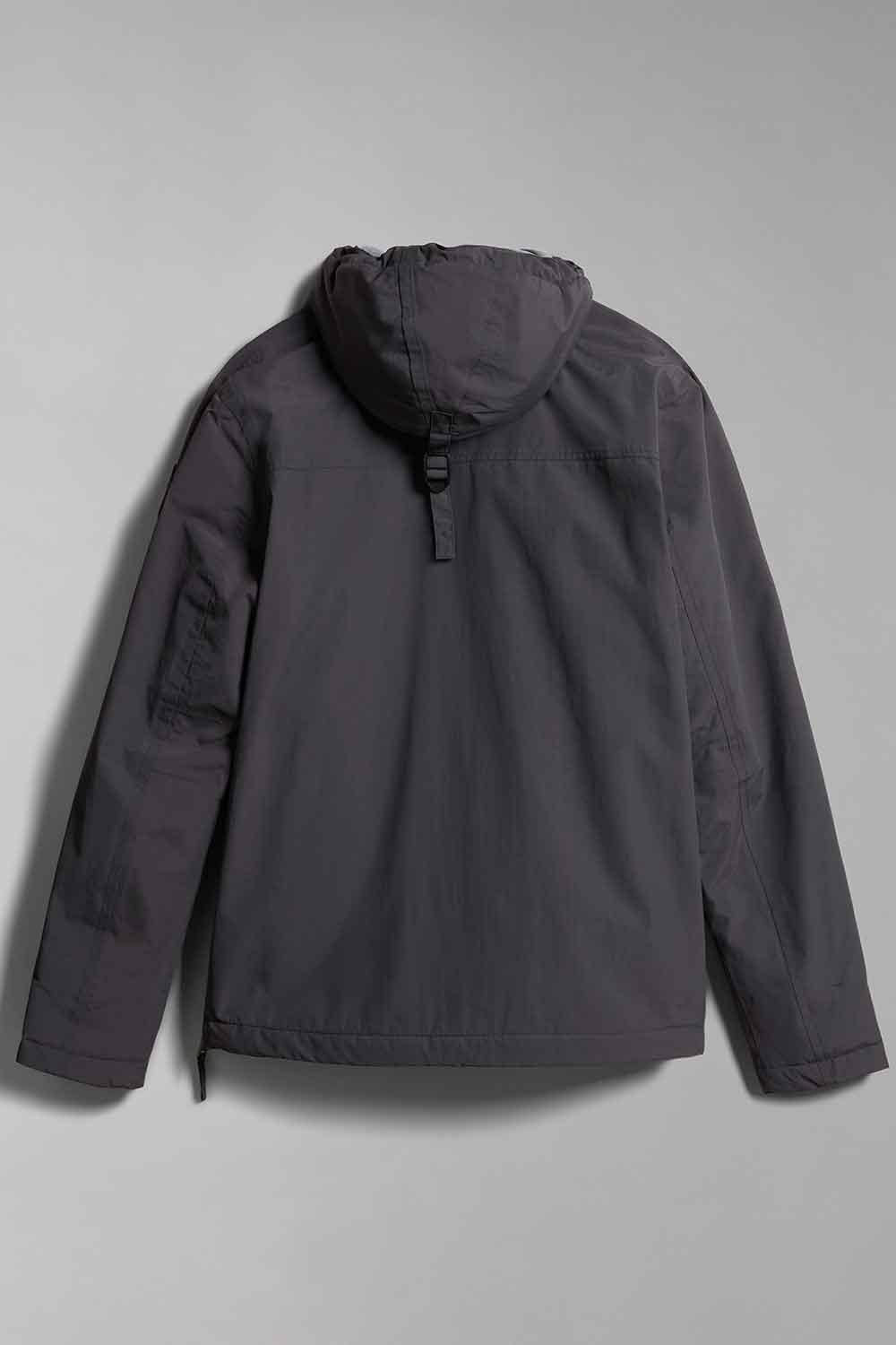 Napapijri-Rainforest Pocket 2 Dark Grey Solid-Yağmurluk-9-Milagron.com