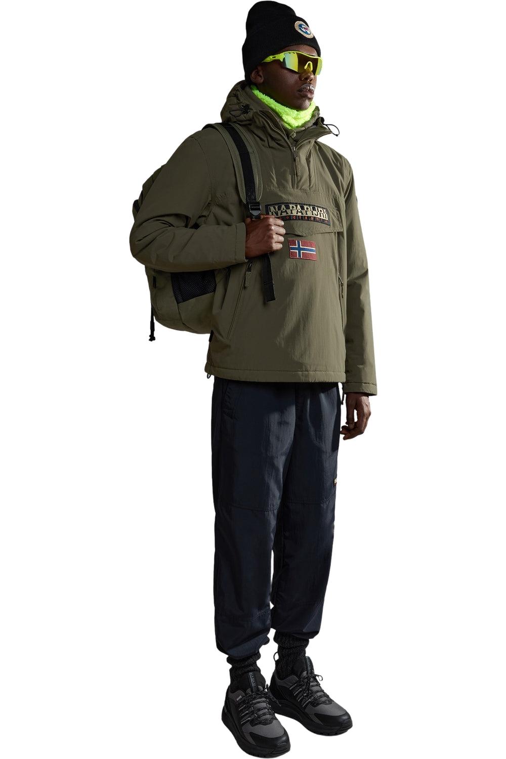 Napapijri-Rainforest Pocket 2 Green Depths-Yağmurluk-3-Milagron.com