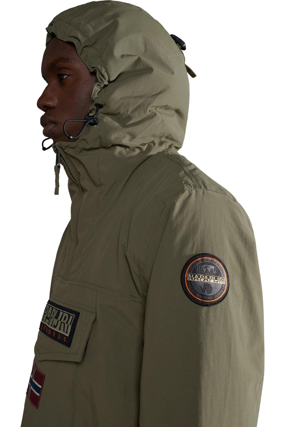 Napapijri-Rainforest Pocket 2 Green Depths-Yağmurluk-4-Milagron.com