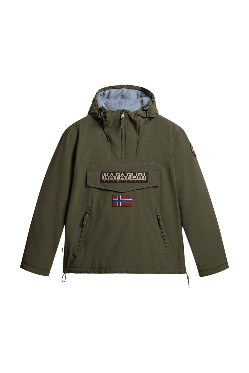 Napapijri-Rainforest Pocket 2 Green Depths-Yağmurluk-6-Milagron.com