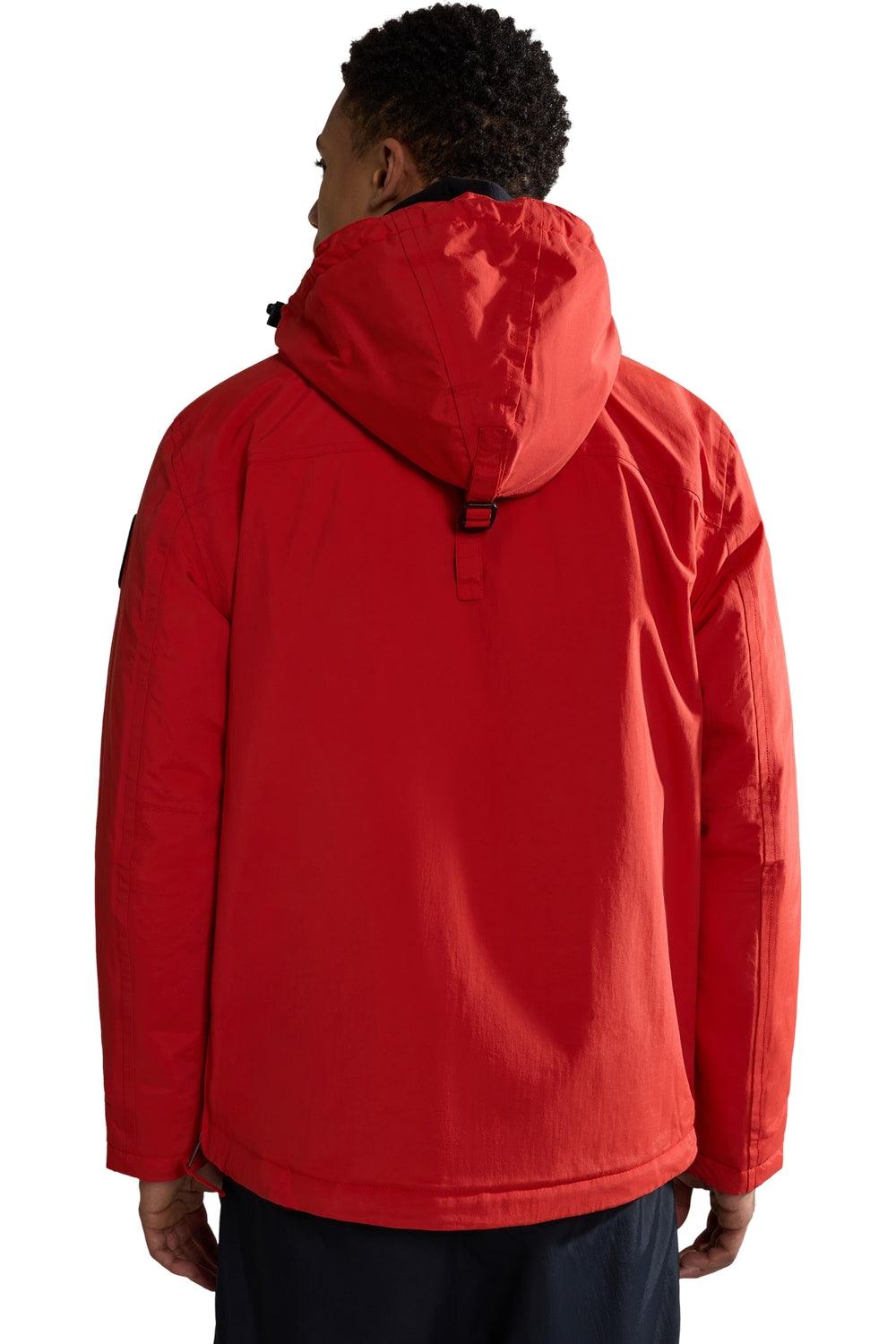 Napapijri-Rainforest Pocket 2 Red Poppy-Yağmurluk-2-Milagron.com