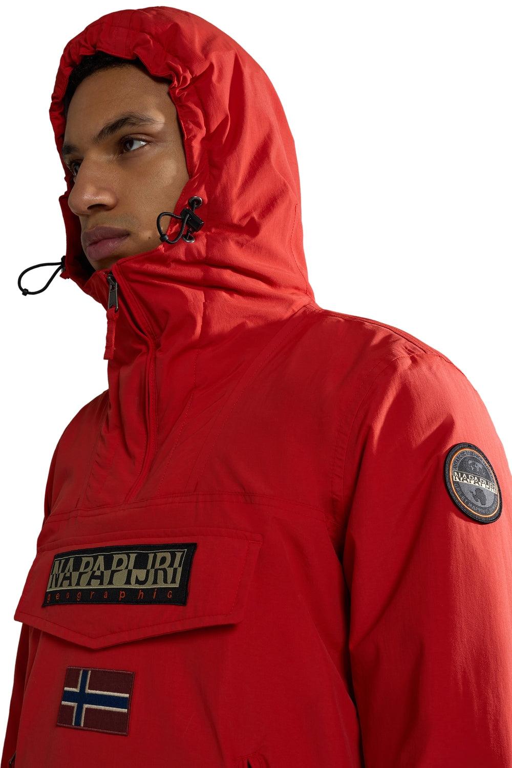 Napapijri-Rainforest Pocket 2 Red Poppy-Yağmurluk-4-Milagron.com