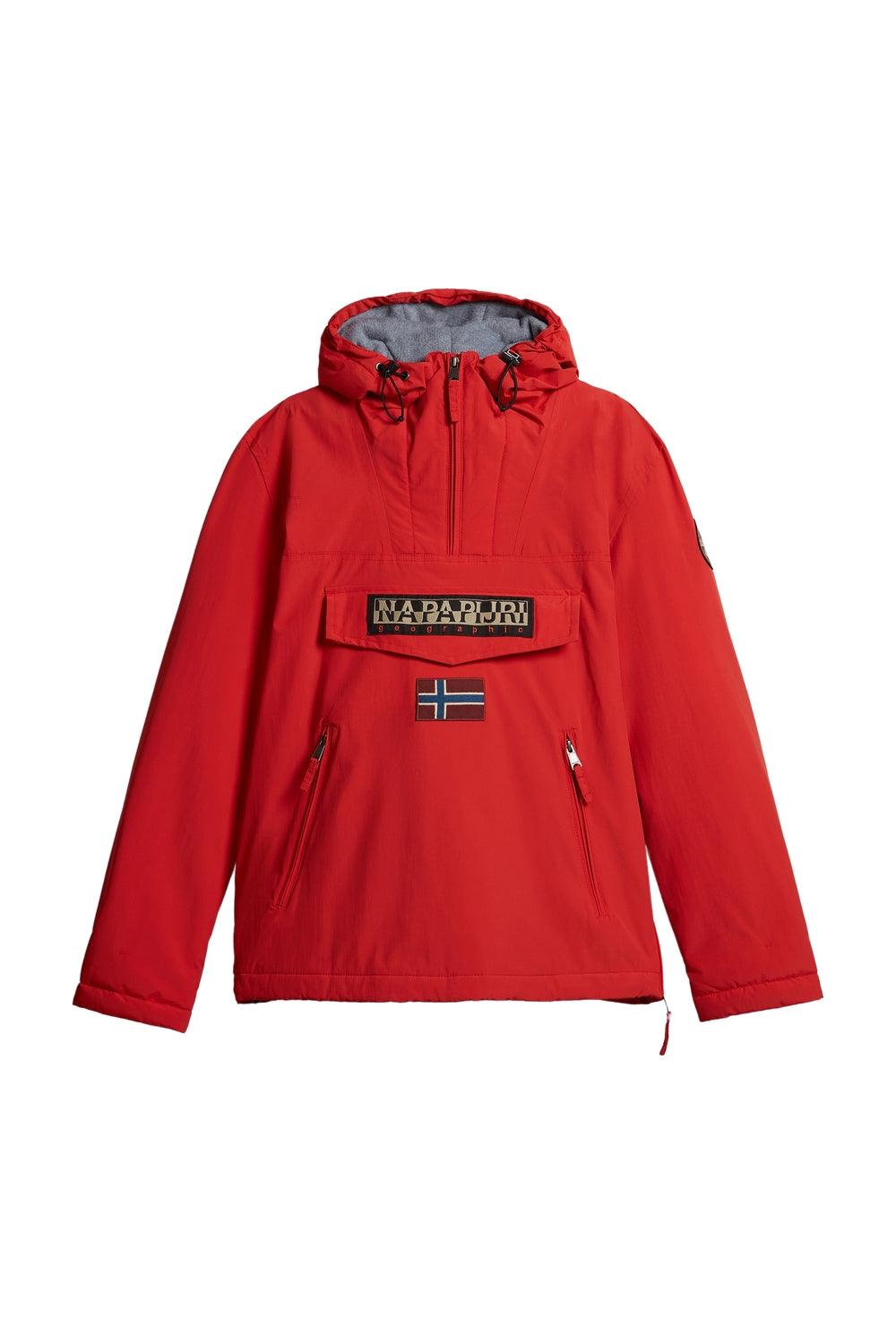 Napapijri-Rainforest Pocket 2 Red Poppy-Yağmurluk-6-Milagron.com