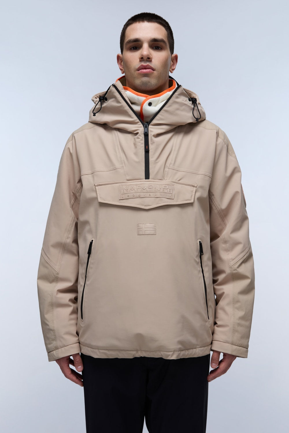 Napapijri-Rainforest Tech Beige Rocky-Yağmurluk-1-Milagron.com