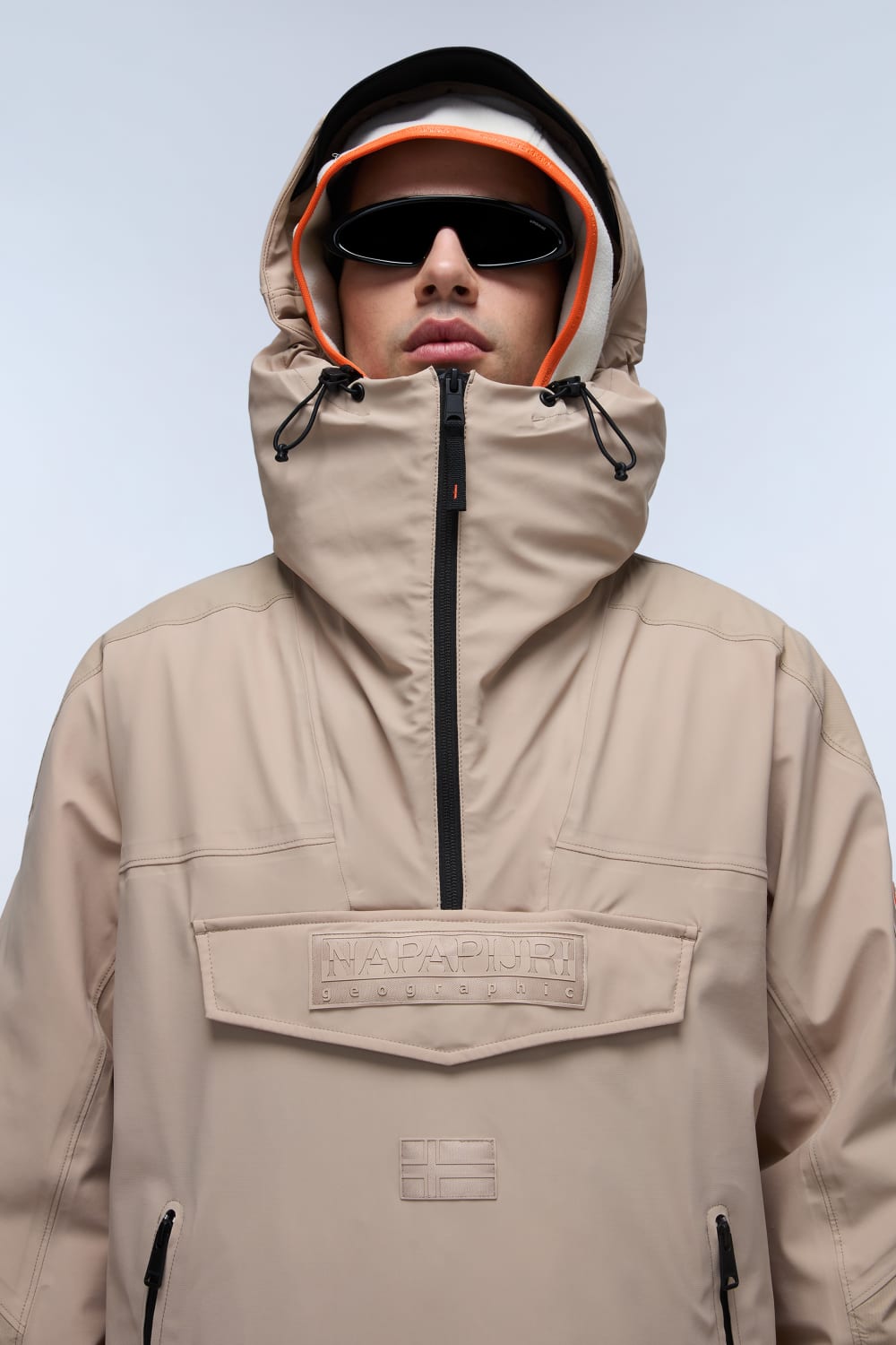 Napapijri-Rainforest Tech Beige Rocky-Yağmurluk-2-Milagron.com