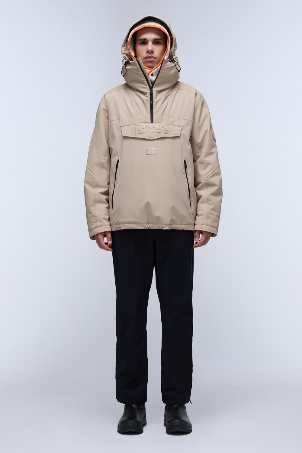 Napapijri-Rainforest Tech Beige Rocky-Yağmurluk-3-Milagron.com