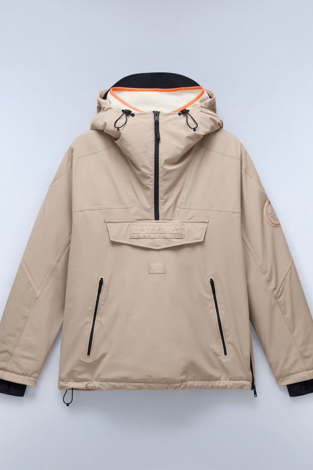 Napapijri-Rainforest Tech Beige Rocky-Yağmurluk-6-Milagron.com