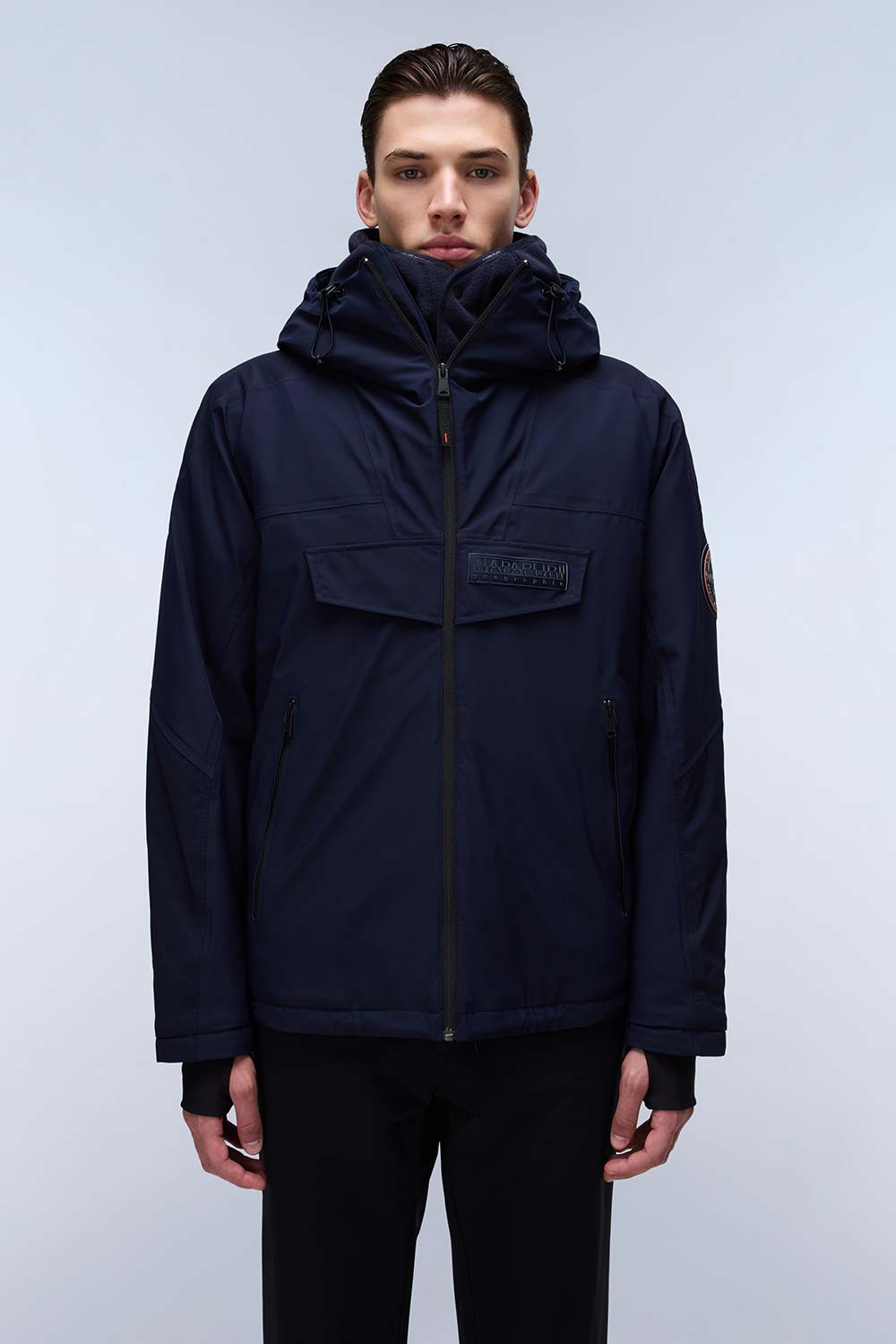 Napapijri-Rainforest Tech Op Black 041-Yağmurluk-2-Milagron.com