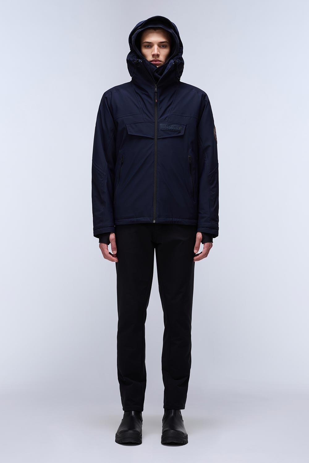 Napapijri-Rainforest Tech Op Black 041-Yağmurluk-4-Milagron.com