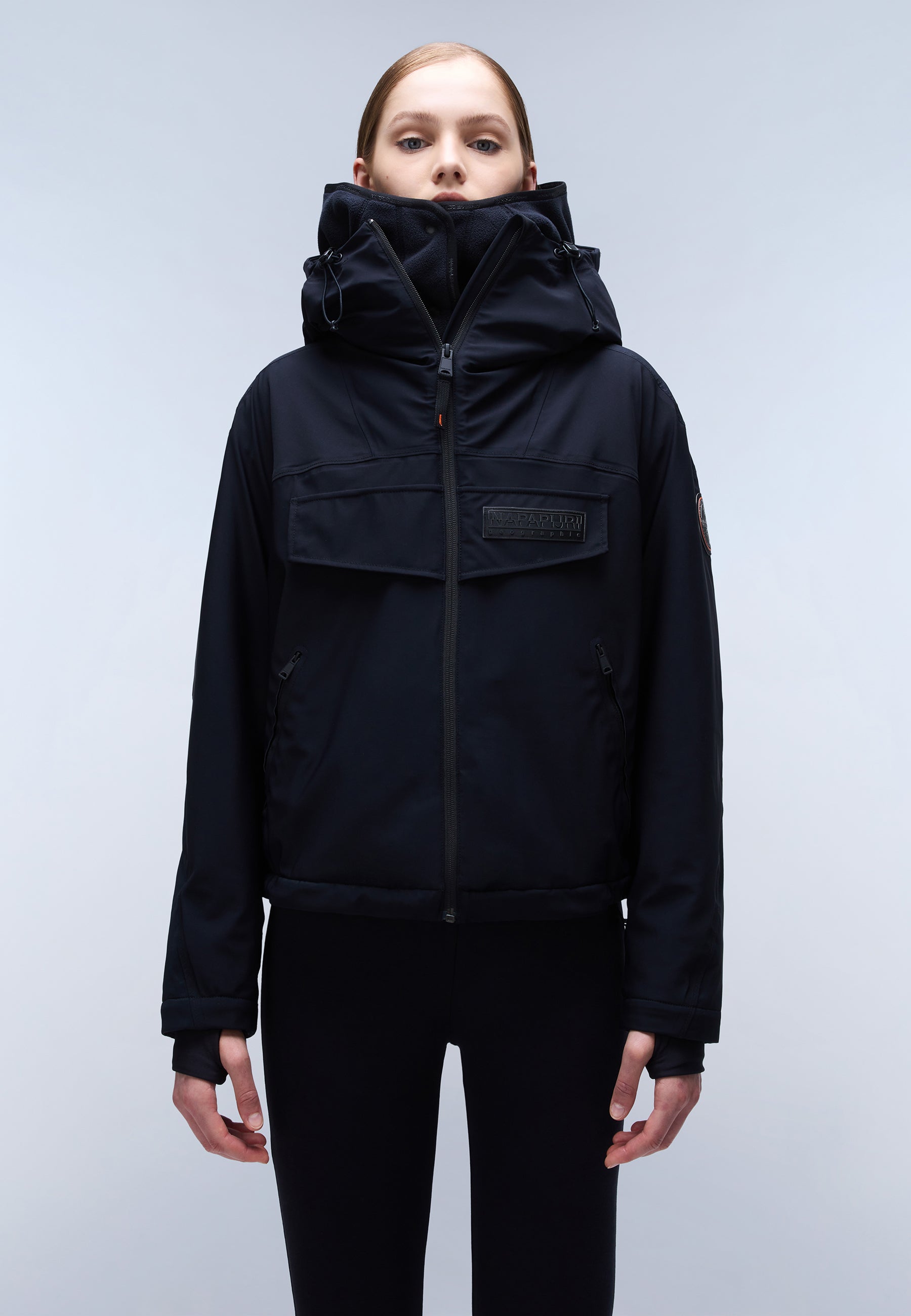 Napapijri-Rainforest Tech W Black-Yağmurluk-1-Milagron.com