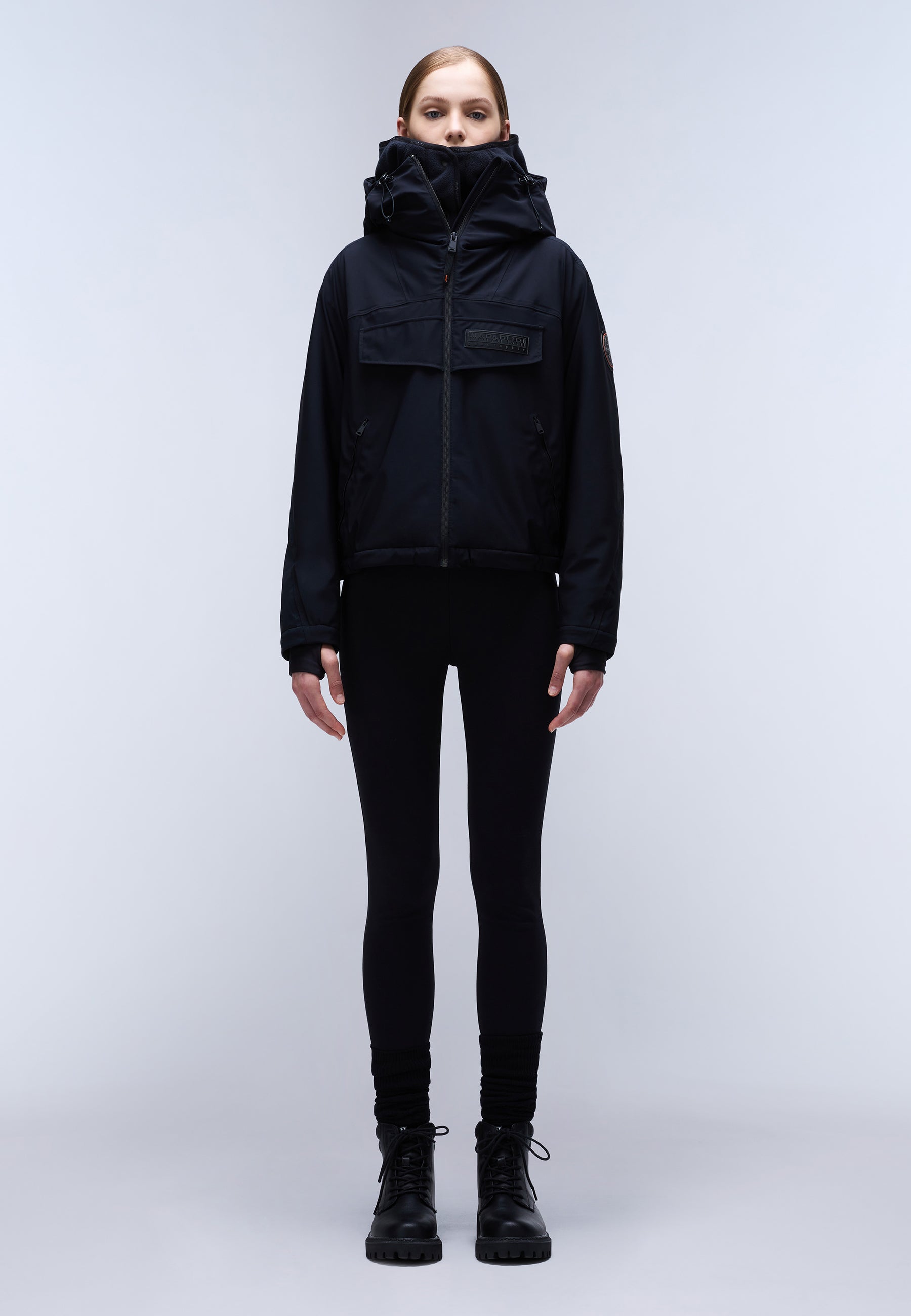 Napapijri-Rainforest Tech W Black-Yağmurluk-2-Milagron.com