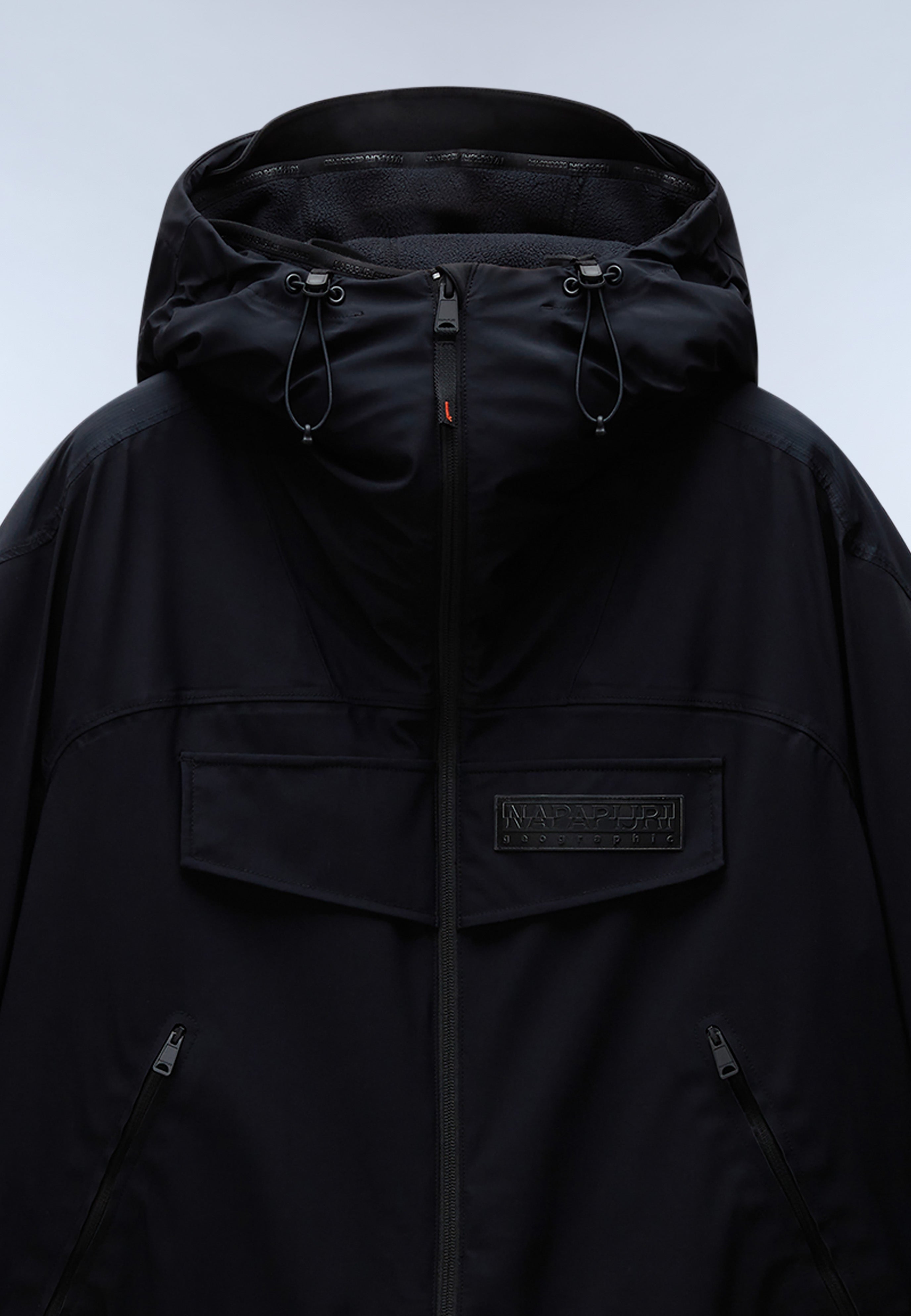 Napapijri-Rainforest Tech W Black-Yağmurluk-8-Milagron.com