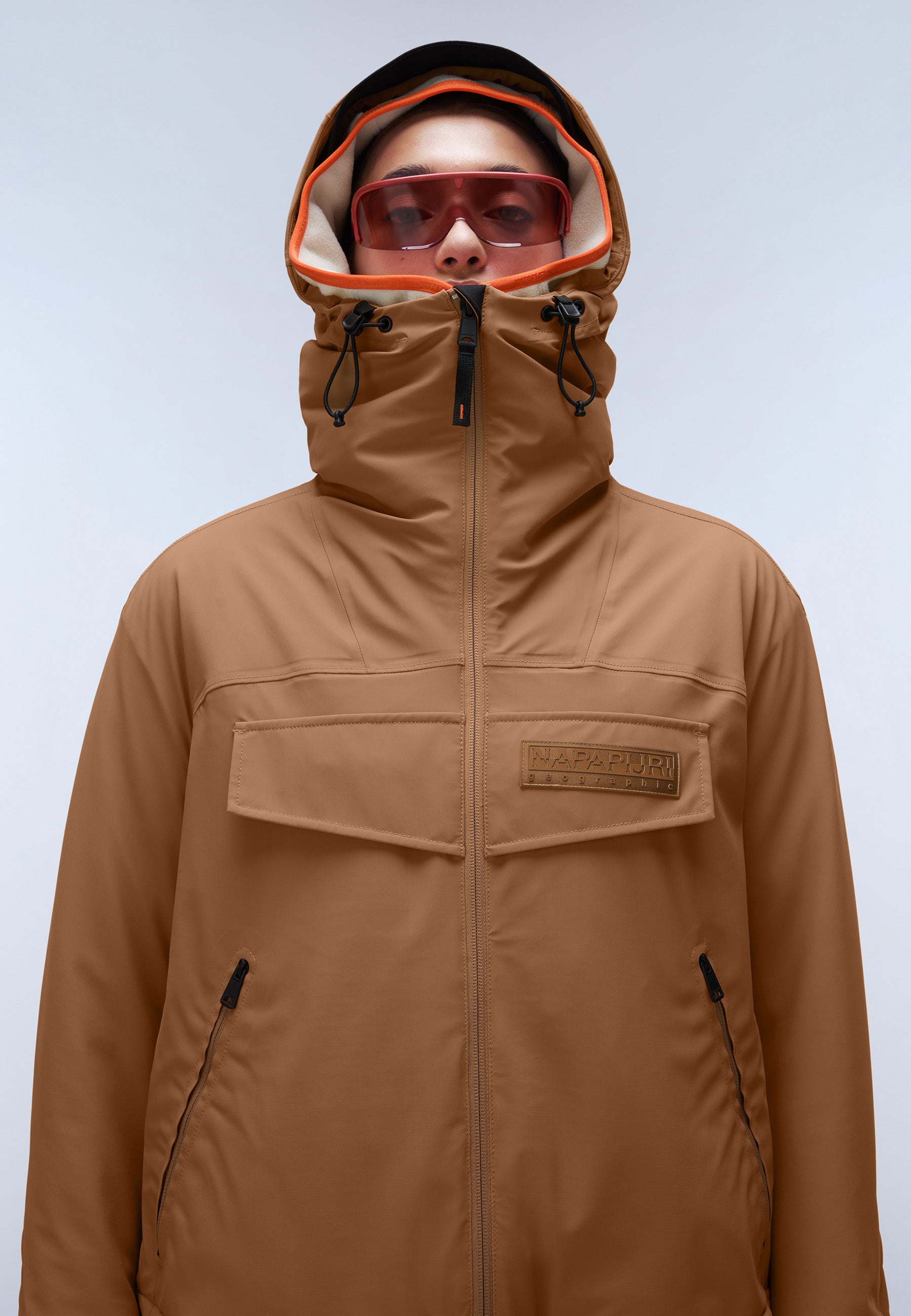 Napapijri-Rainforest Tech W Brown Tobacco-Yağmurluk-3-Milagron.com