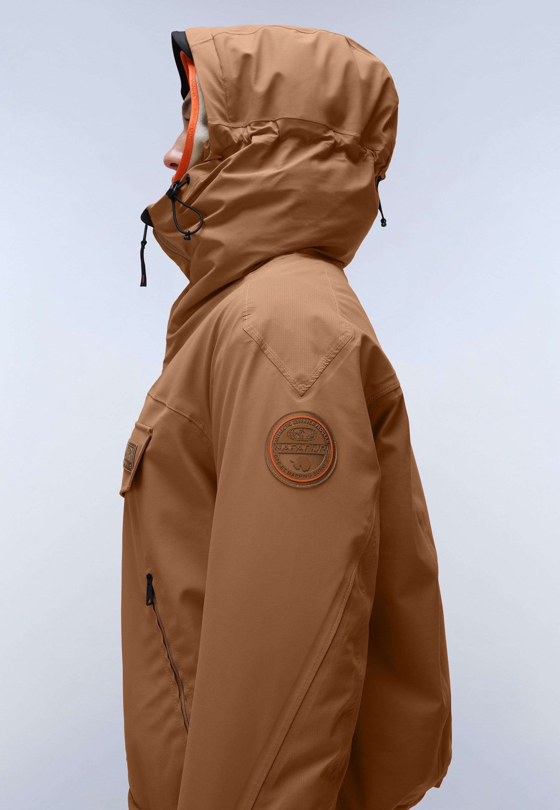 Napapijri-Rainforest Tech W Brown Tobacco-Yağmurluk-7-Milagron.com