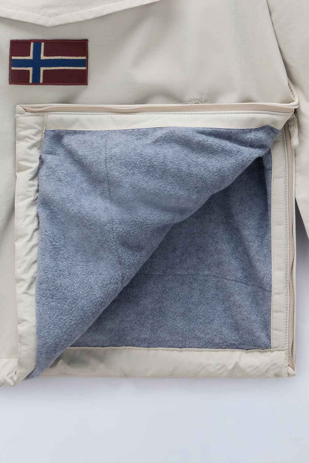 Napapijri-Rainforest W PKT 4 Beige Silvr N90-Yağmurluk-3-Milagron.com