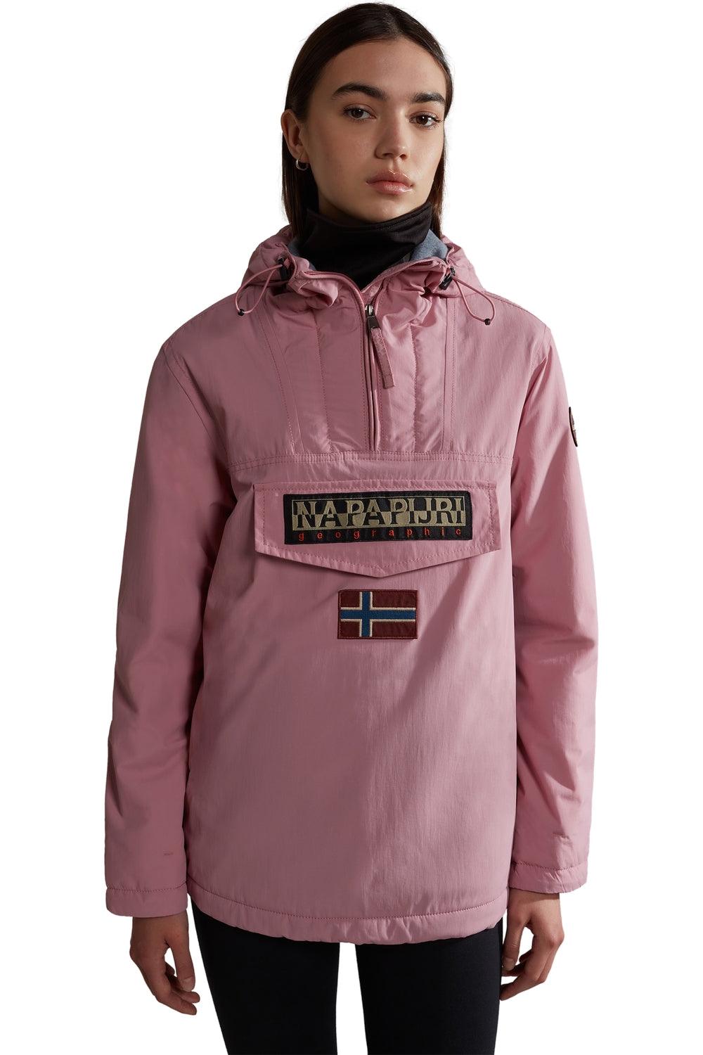 Napapijri-Rainforest W Wint 5 Pink Foxglo-Yağmurluk-1-Milagron.com