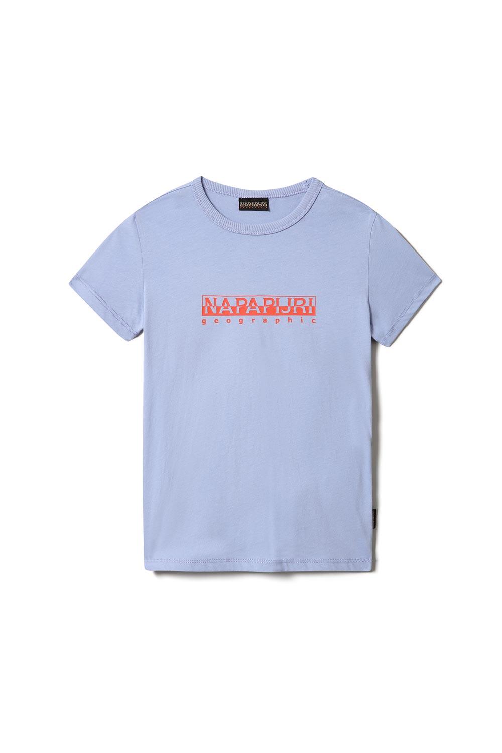 Napapijri-Short Sleeve T-Shirt Box Lavender-T-Shirts-1-Milagron.com