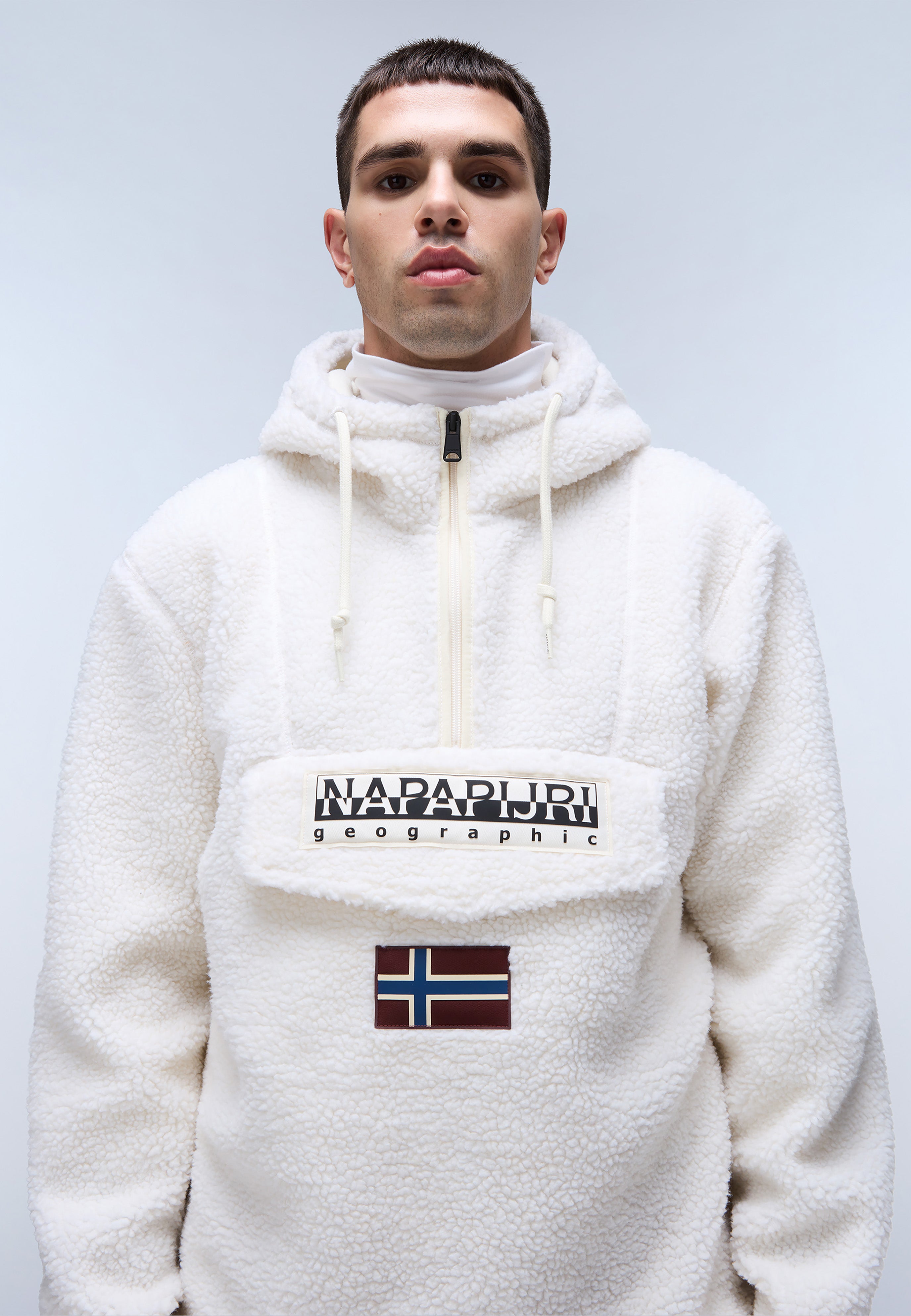 Napapijri-T-Burgee Curly Beige Dimity-Mont-2-Milagron.com