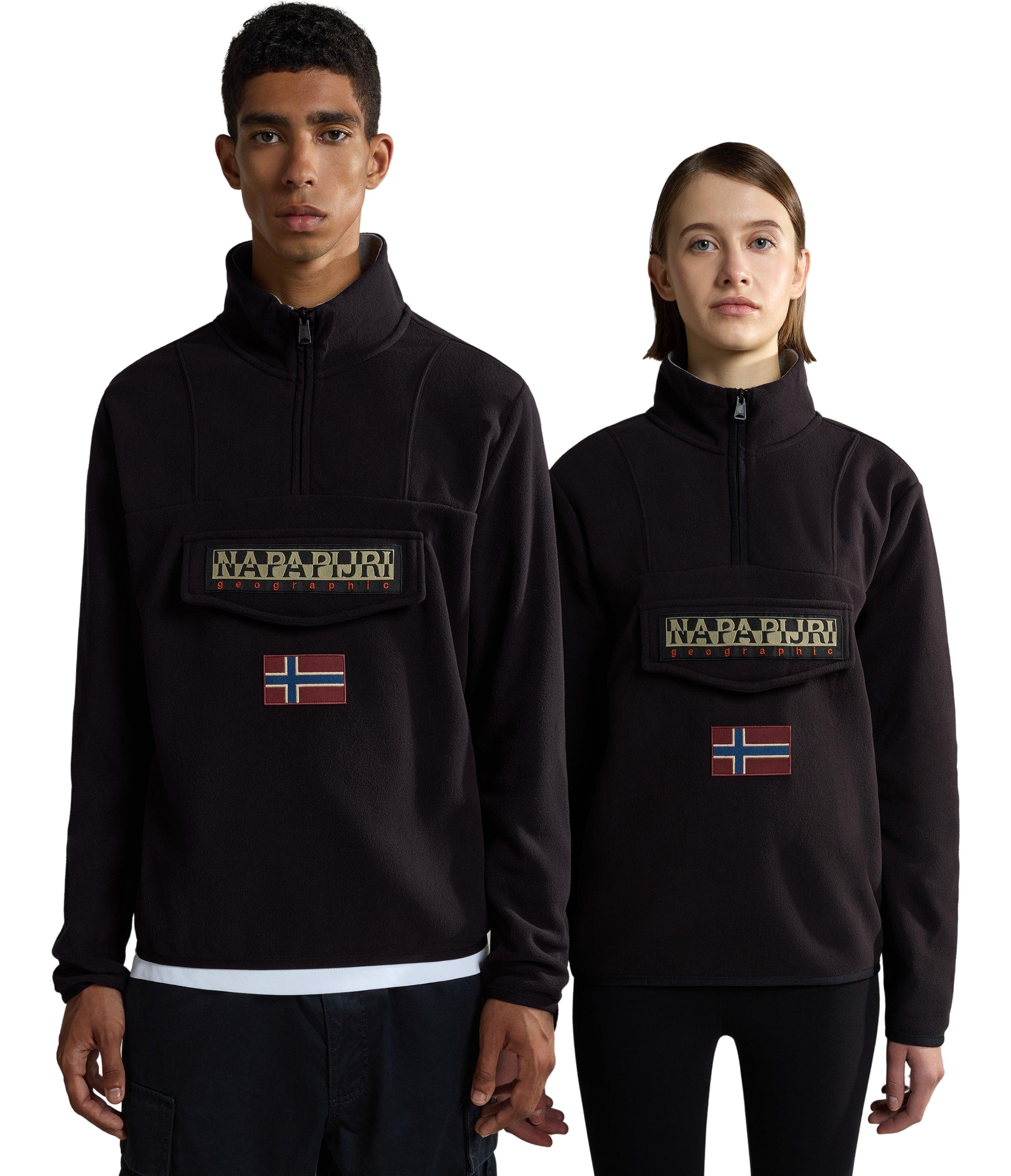 Napapijri-T-Burgee HZ Black-Sweatshirts & Hoodies-1-Milagron.com
