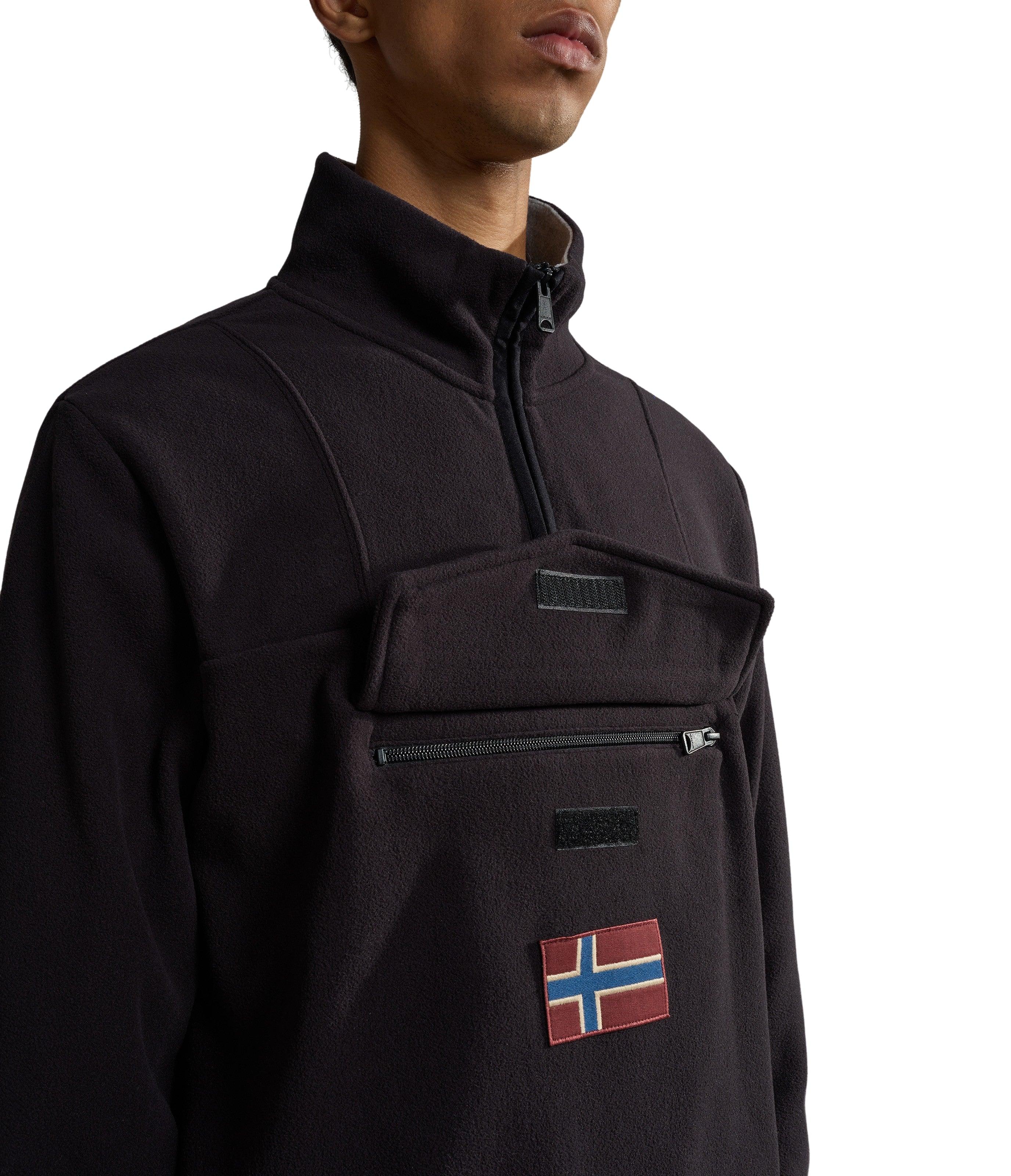 Napapijri-T-Burgee HZ Black-Sweatshirts & Hoodies-5-Milagron.com