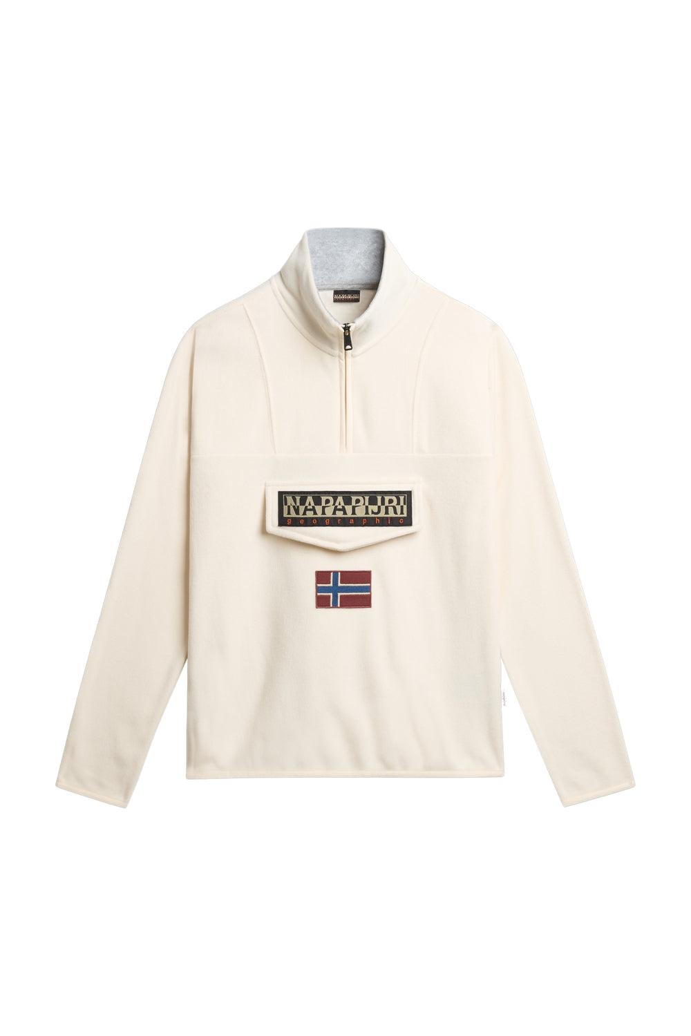 Napapijri-T-Burgee HZ Whitecap Gray-Sweatshirts & Hoodies-3-Milagron.com