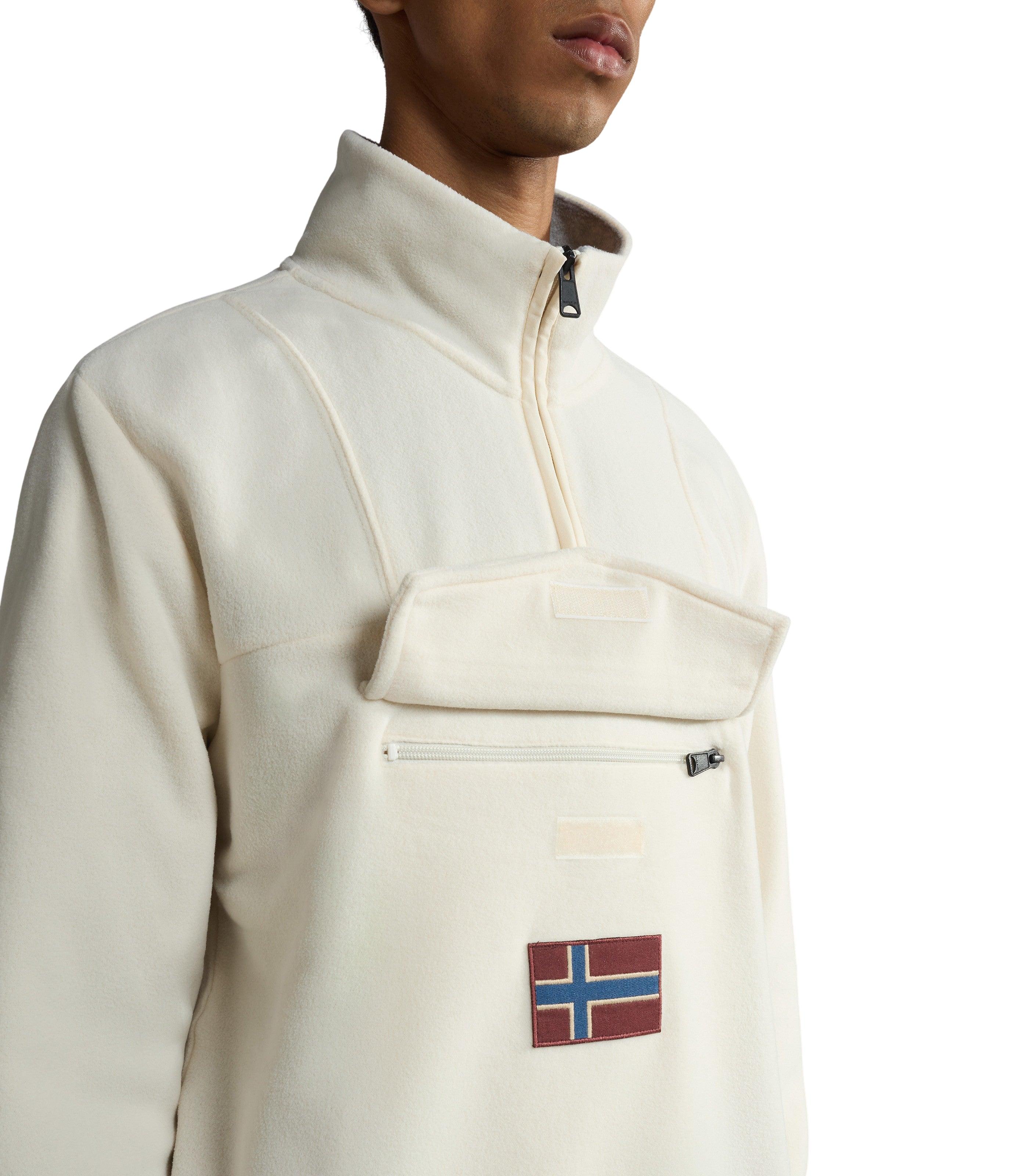 Napapijri-T-Burgee HZ Whitecap Gray-Sweatshirts & Hoodies-7-Milagron.com
