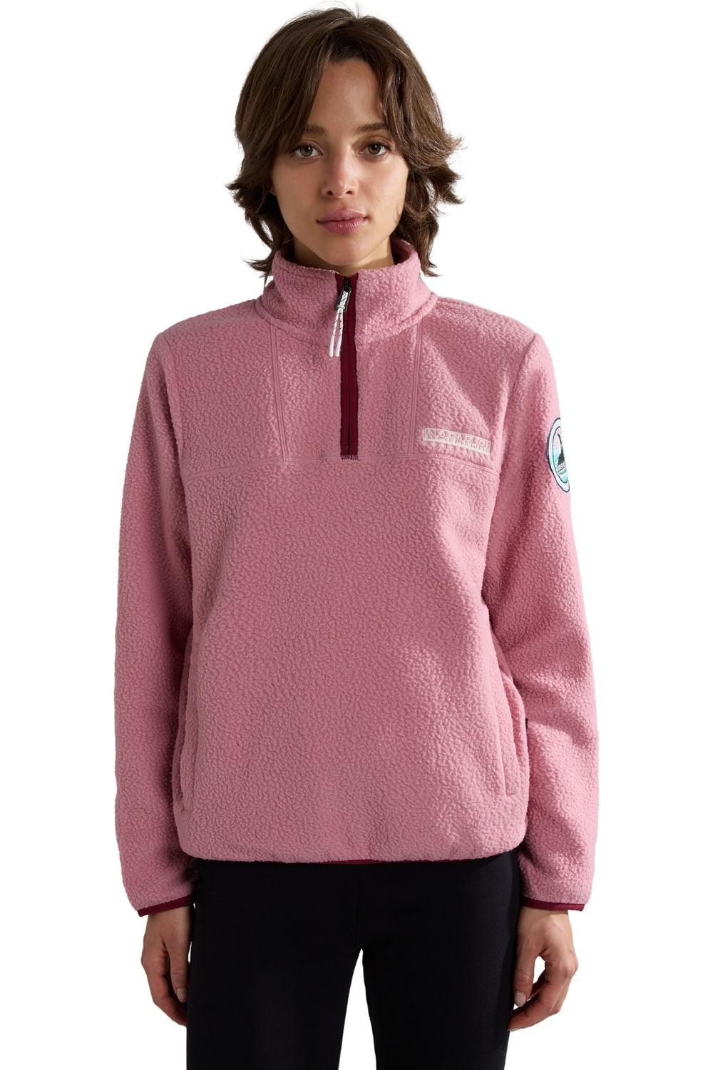 Napapijri-T-Cuverville Hz W Pink Foxglo-Sweatshirts & Hoodies-3-Milagron.com