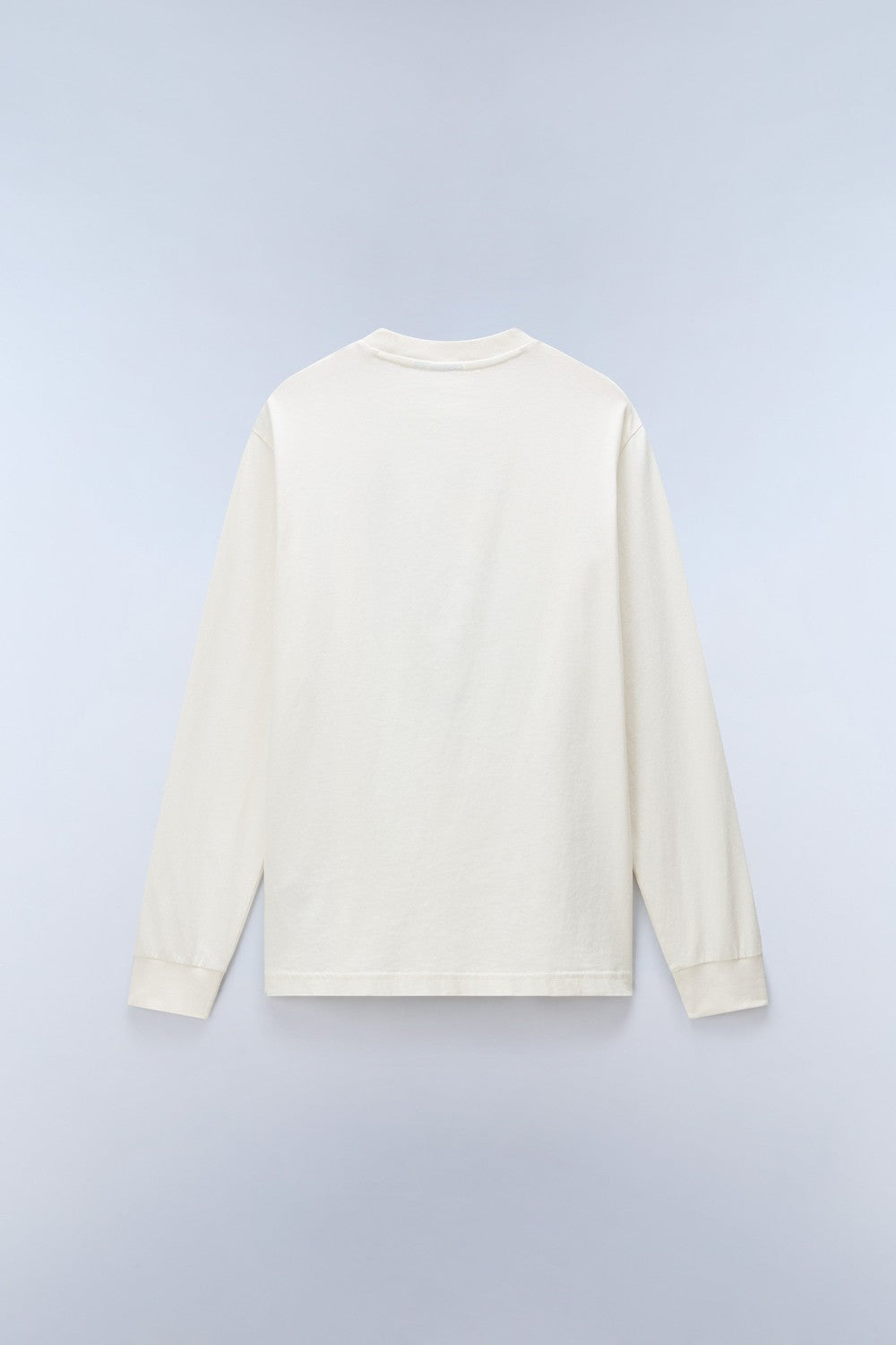 Napapijri-Tee Long-sleeve T-shirt / Beyaz Erkek T-shirt-T-Shirts-6-Milagron.com