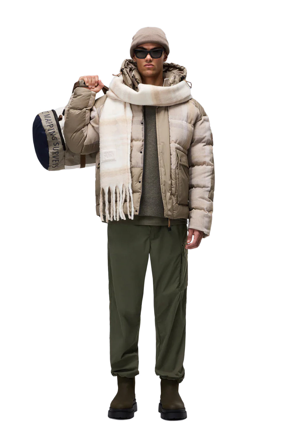 Napapijri-Napapijri ThermoFibre® Tires Puffer CORDURA® Jacket Yeşil Erkek Mont-Mont-3-Milagron.com